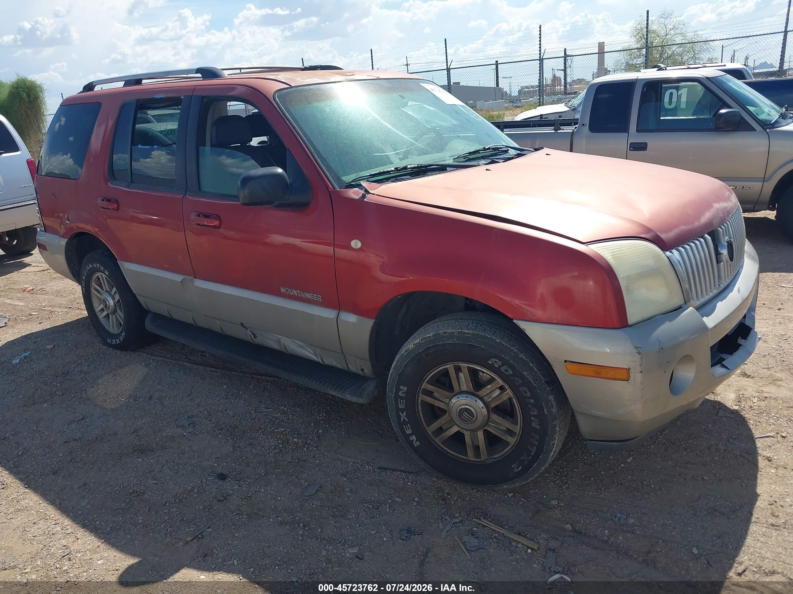 2002 Mercury Mountaineer, VIN 4M2ZU66E92ZJ06909 — Normal wear