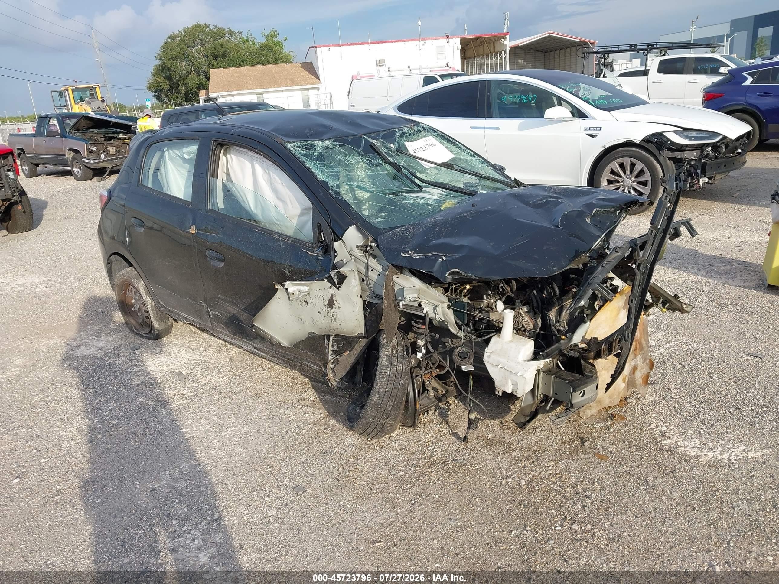 2021 Mitsubishi Mirage ES, VIN ML32AUHJ4MH008557 — Biohazard / chemical