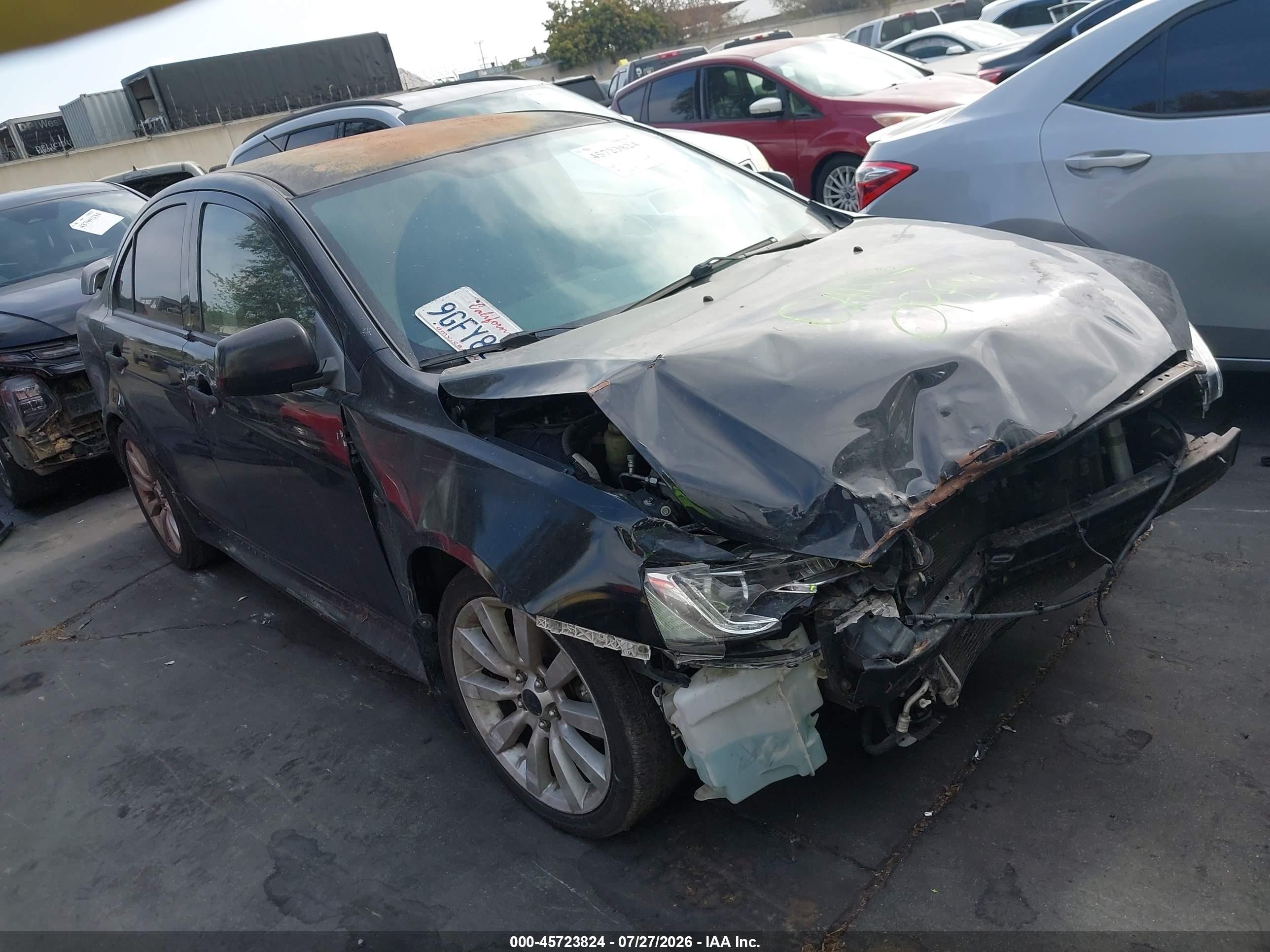 2011 Mitsubishi Lancer GTS, VIN JA32U8FWXBU044900 — Front end