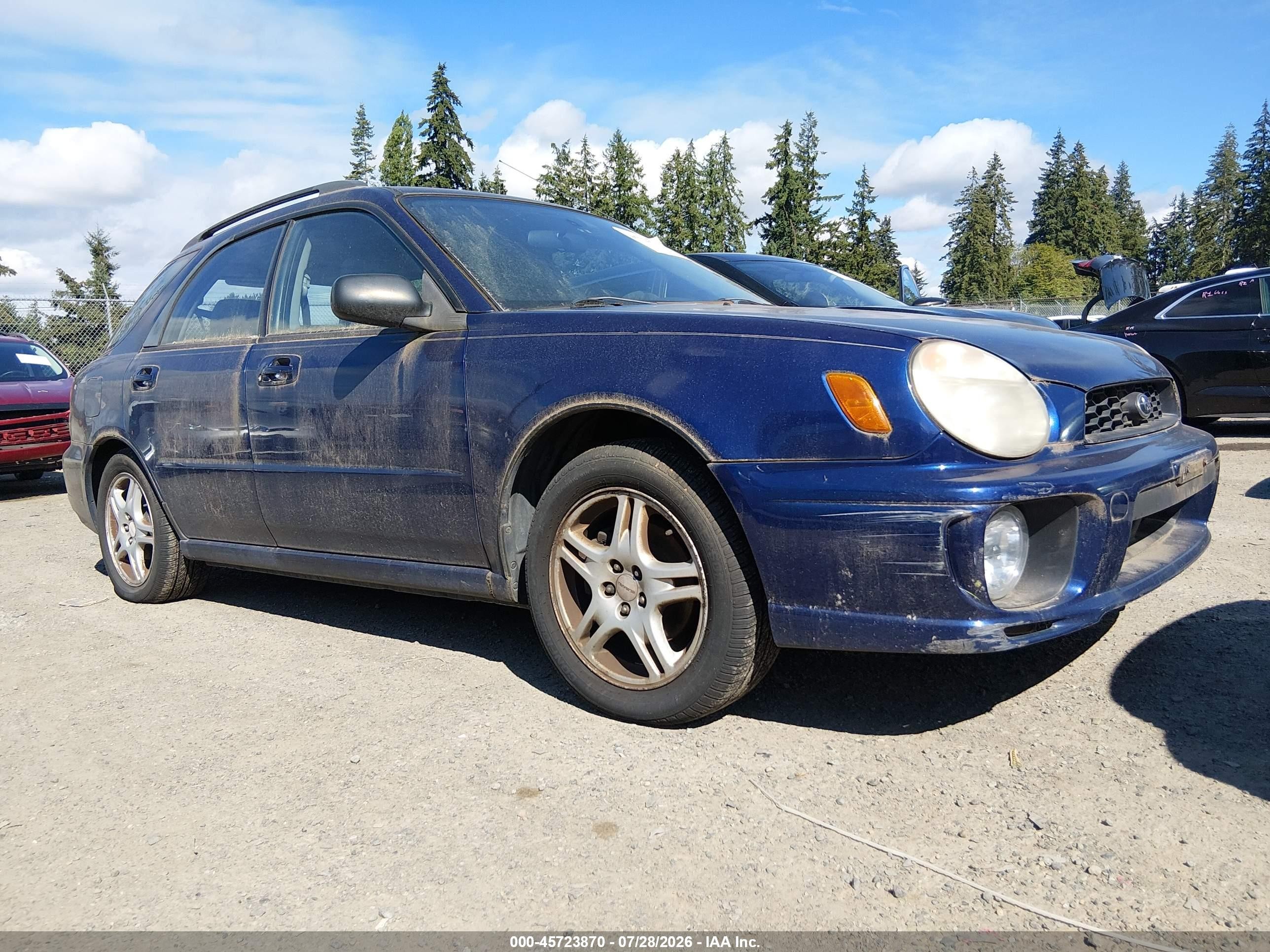 2003 Subaru Impreza TS, VIN JF1GG65513H802361 — Обычный износ