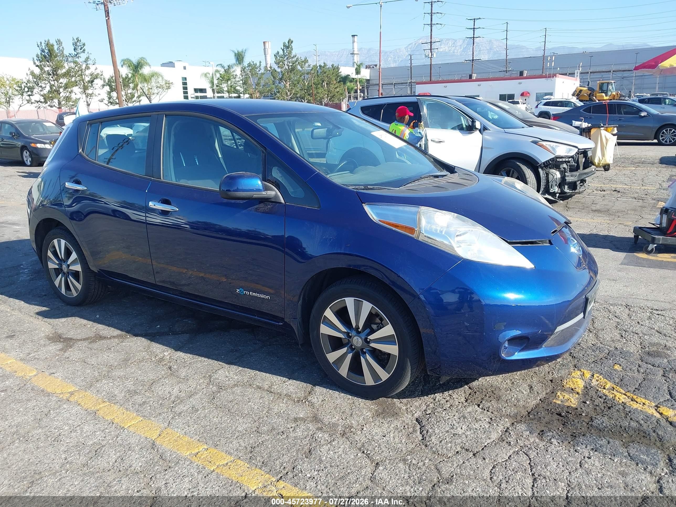 2016 Nissan LEAF S, VIN 1N4BZ0CP3GC300346 — Normal wear