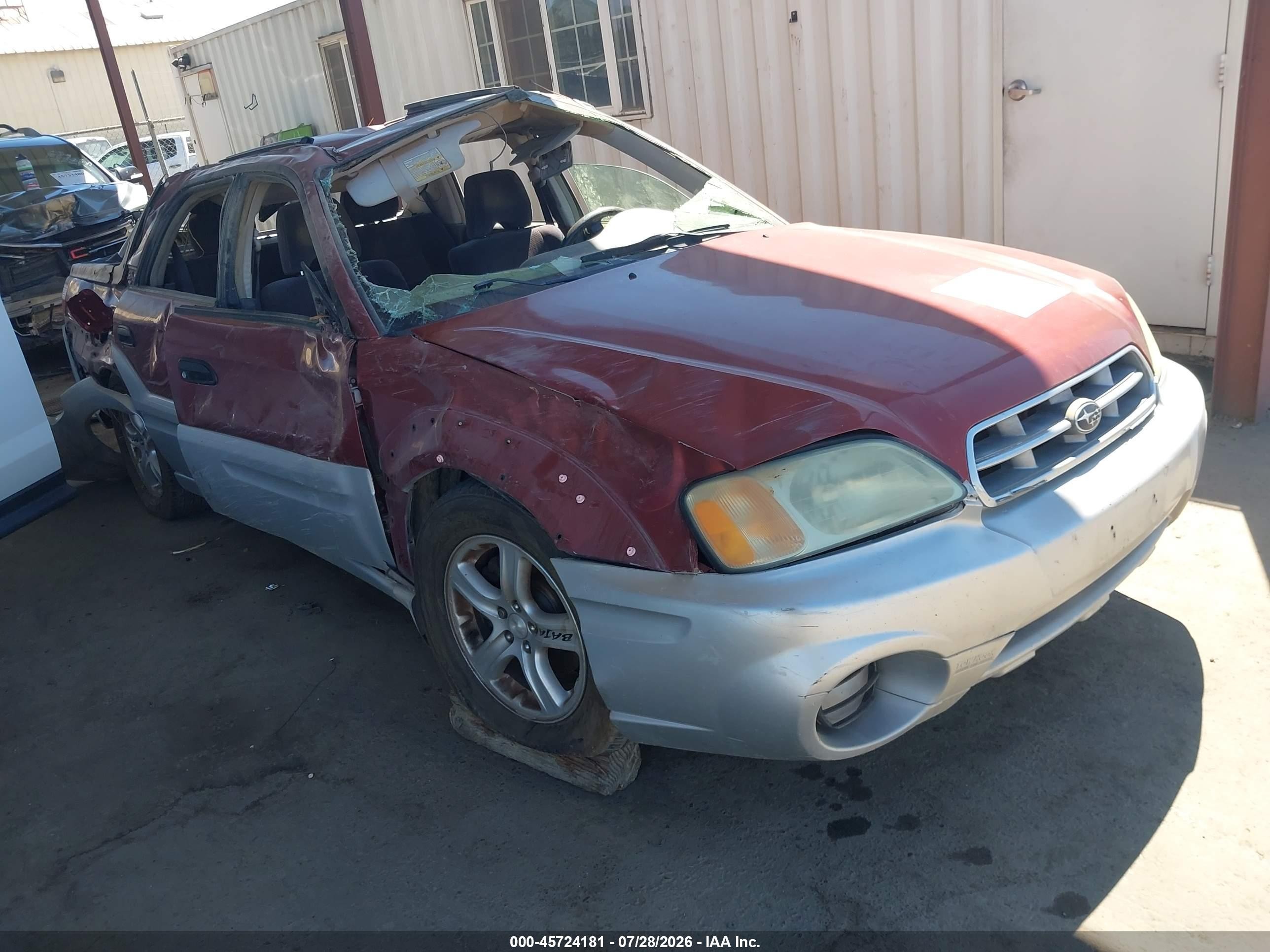 2003 Subaru Baja Special Sports, VIN 4S4BT62C137114283 — Rollover