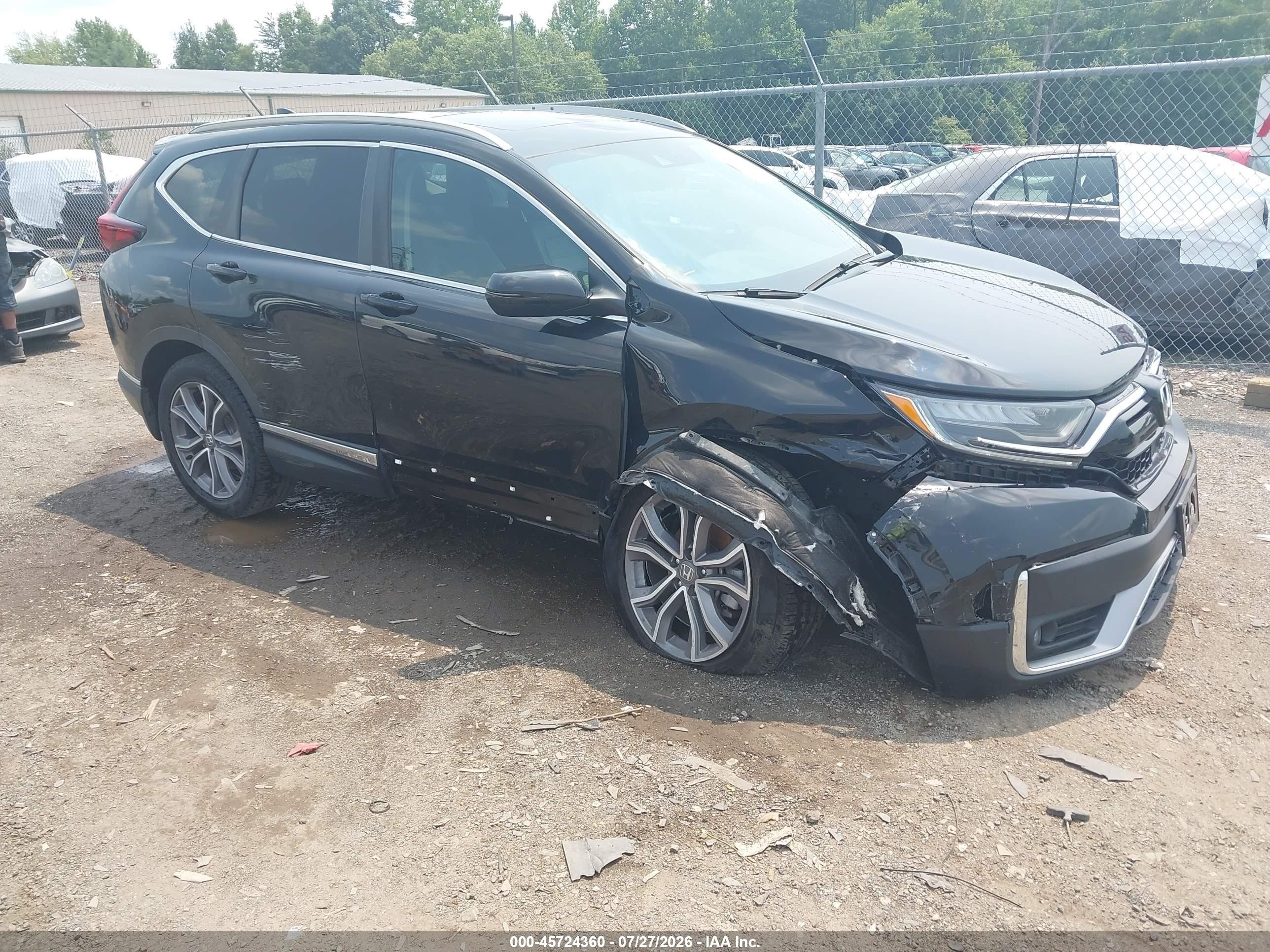 2020 Honda CR-V Touring, VIN 5J6RW1H99LL004348 — Front end