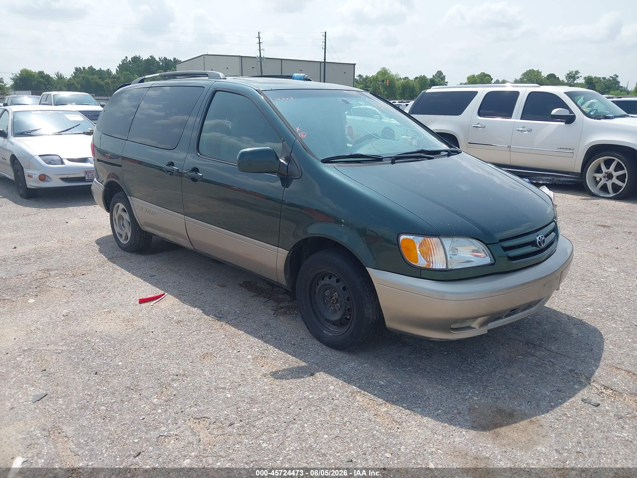 2002 Toyota Sienna XLE, VIN 4T3ZF13C72U418569 — Обычный износ