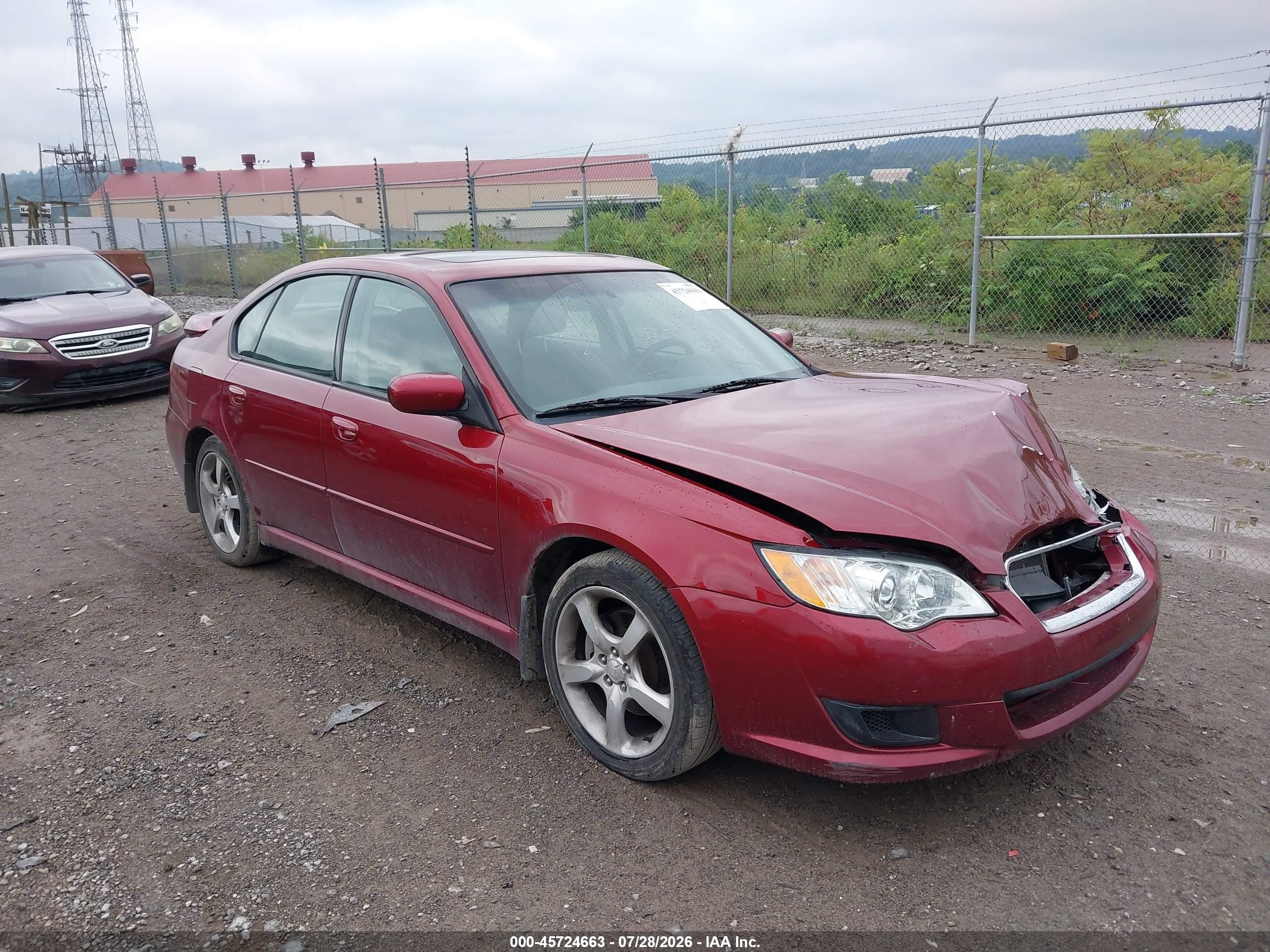 2009 Subaru Legacy Special, VIN 4S3BL616097212245 — Перед