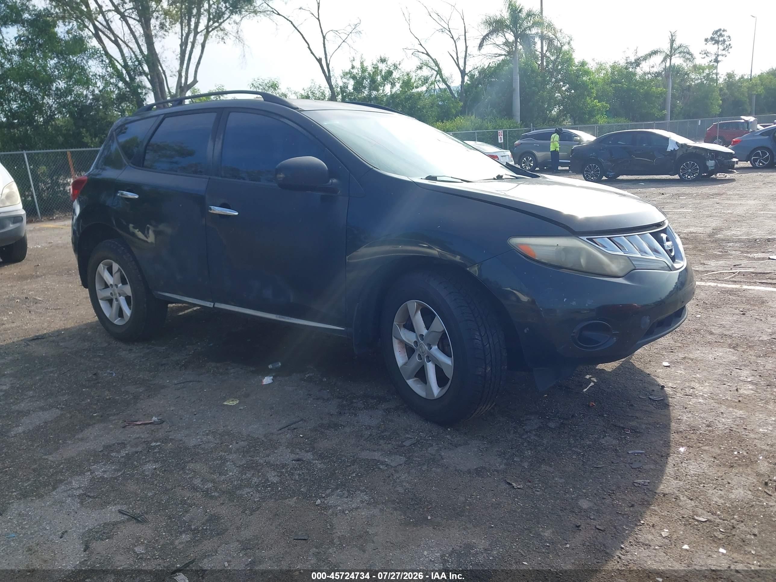 2009 Nissan Murano SL, VIN JN8AZ18W39W149316 — Front end