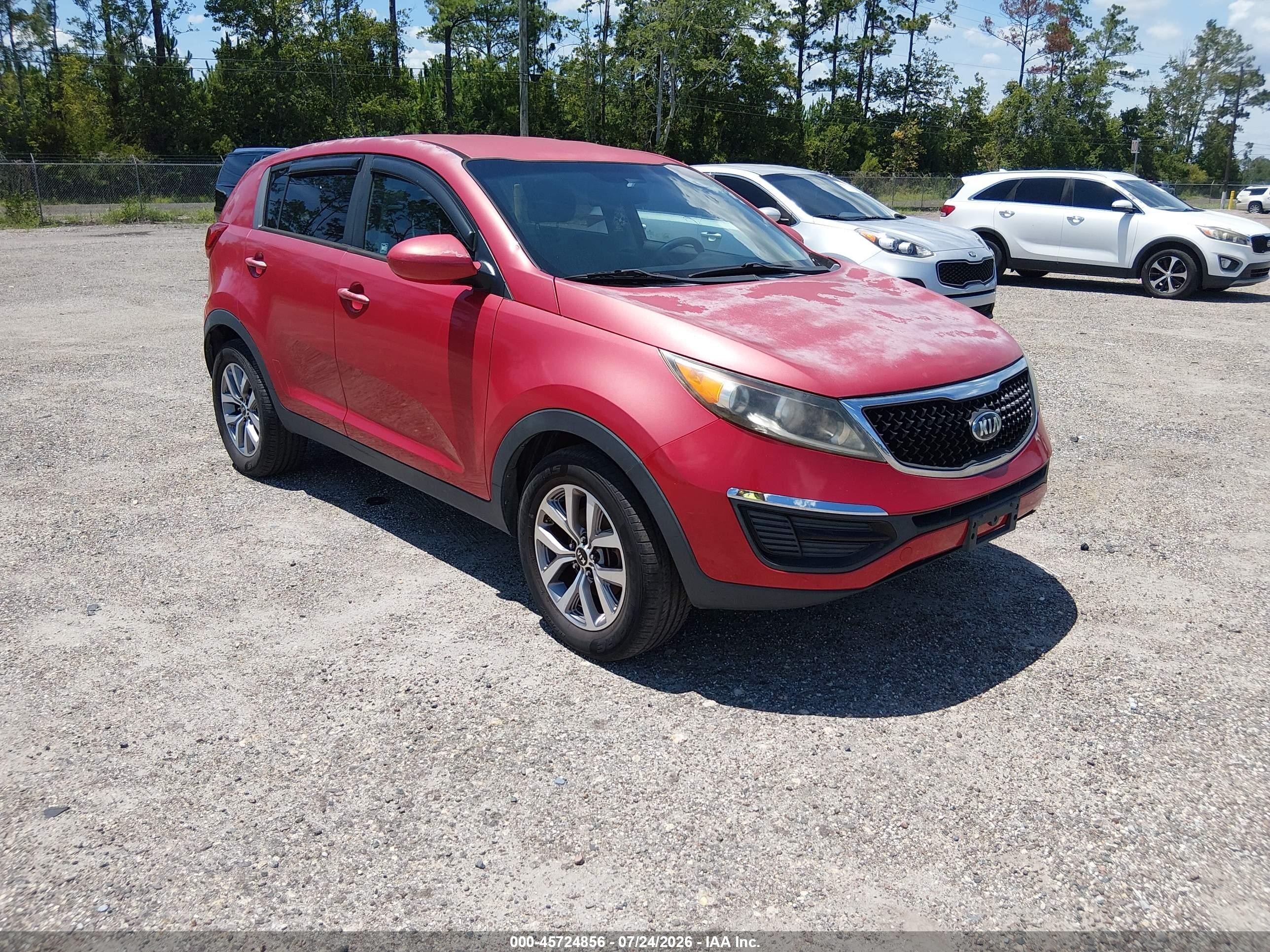 2015 Kia Sportage LX, VIN KNDPB3AC8F7763242 — Front end