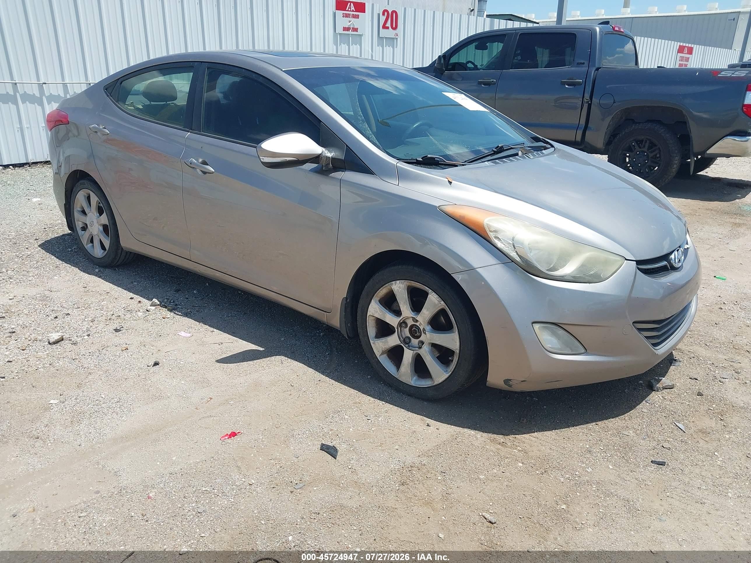 2012 Hyundai Elantra GLS, VIN 5NPDH4AE7CH146396 — Water / flood