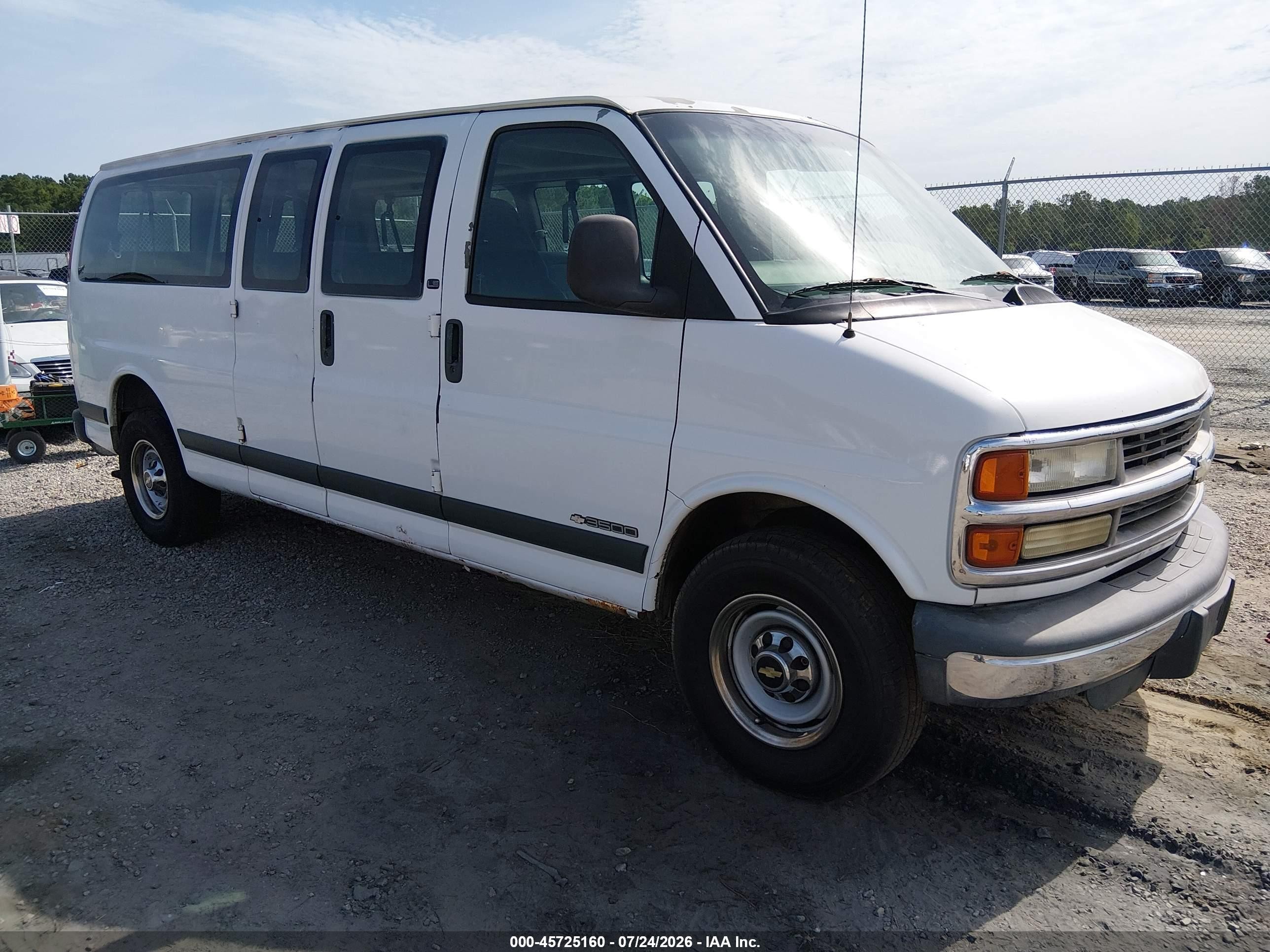2002 Chevrolet Express, VIN 1GAHG39R221189239 — Not stated