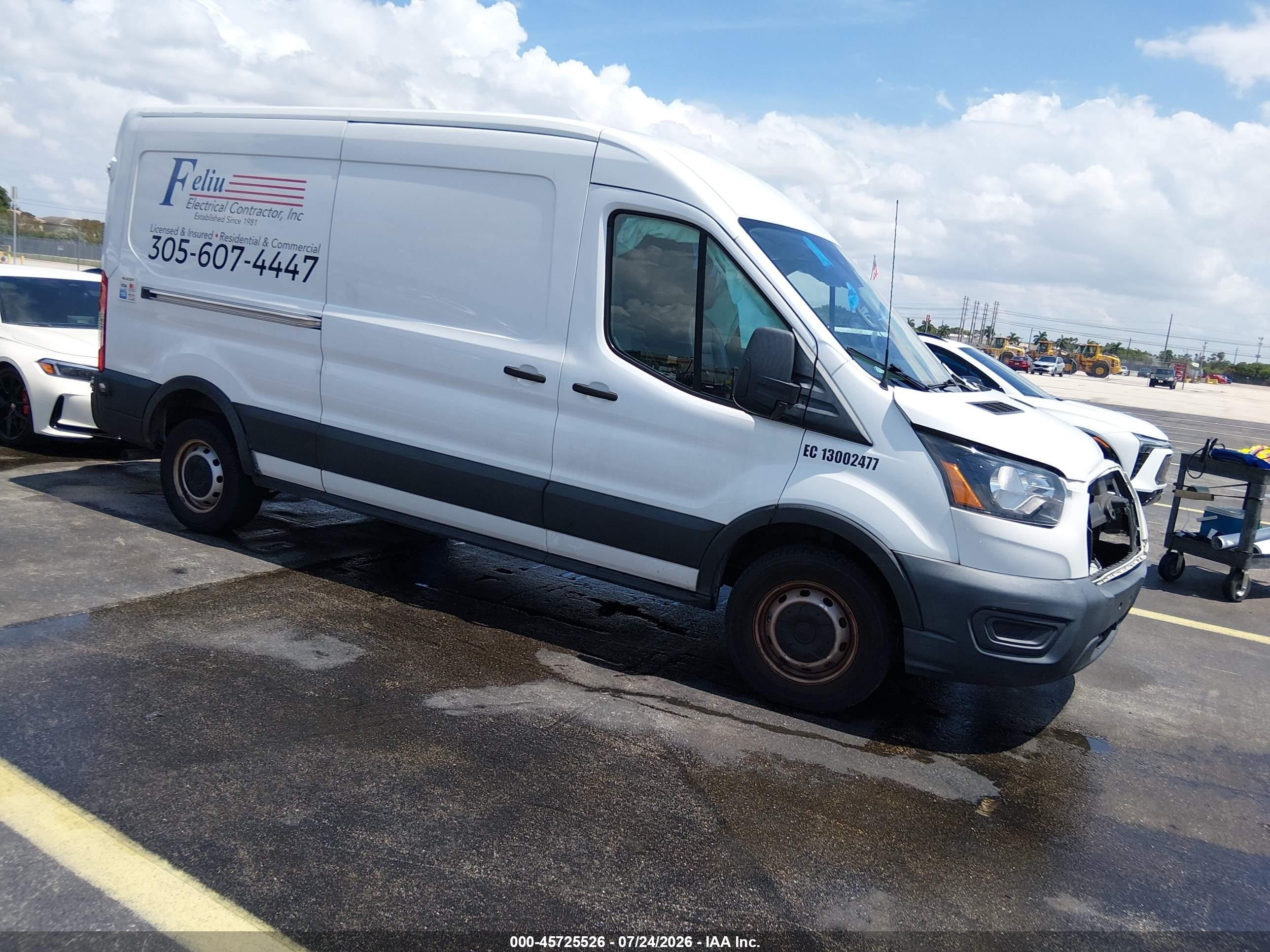 2020 Ford Transit Cargo, VIN 1FTBR1C84LKB37456 — Front end