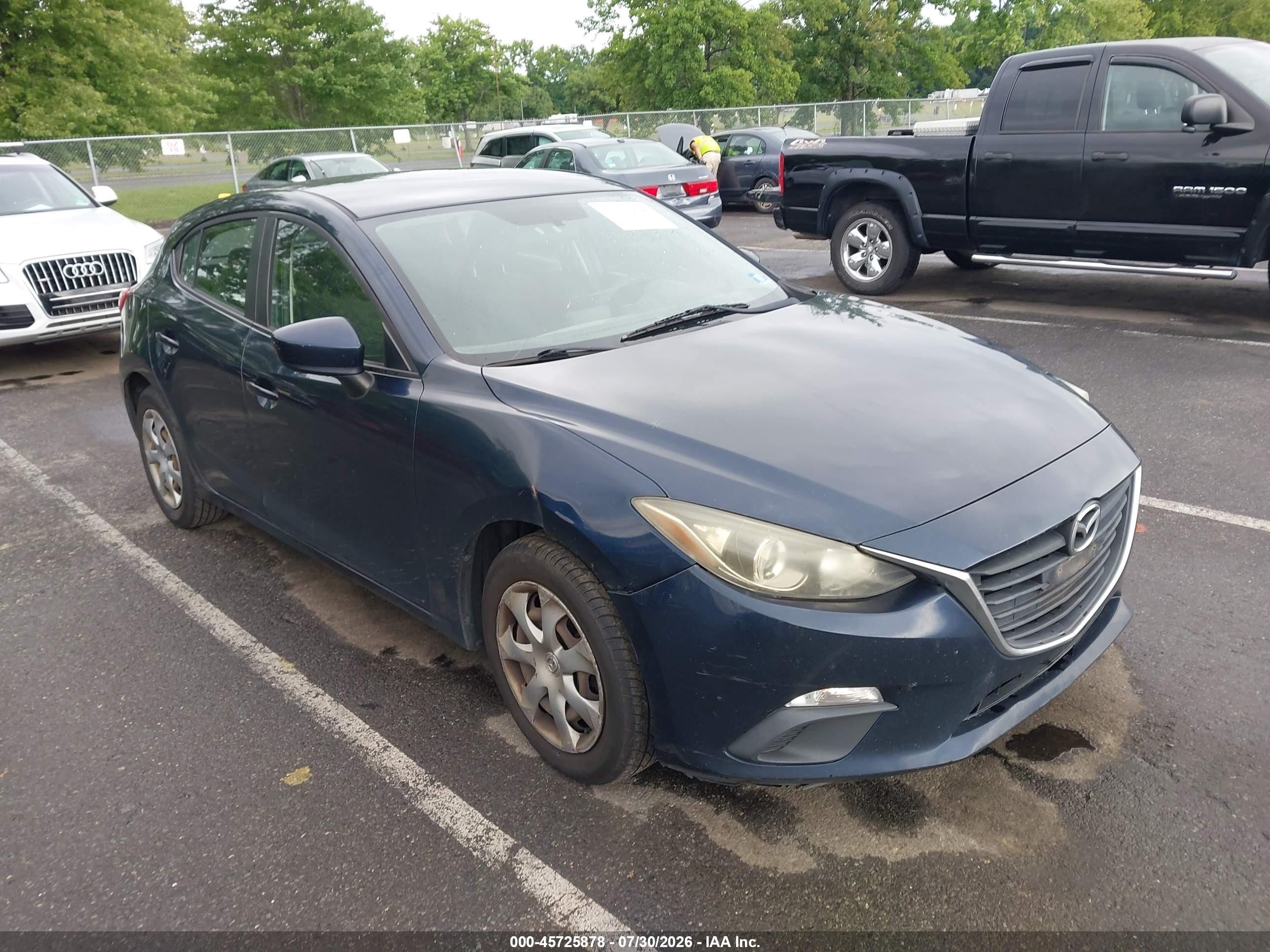 2014 Mazda 3 i Sport, VIN JM1BM1K7XE1124114 — Normal wear