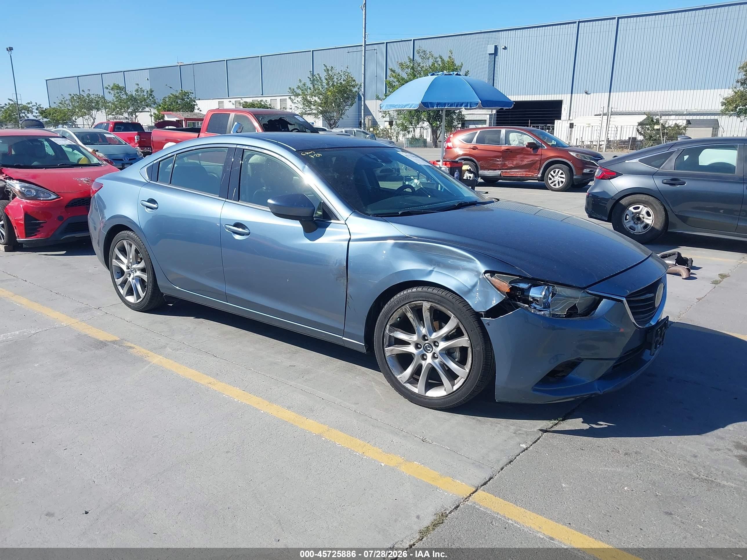 2014 Mazda 6 i Grand Touring, VIN JM1GJ1W63E1141286 — Front end