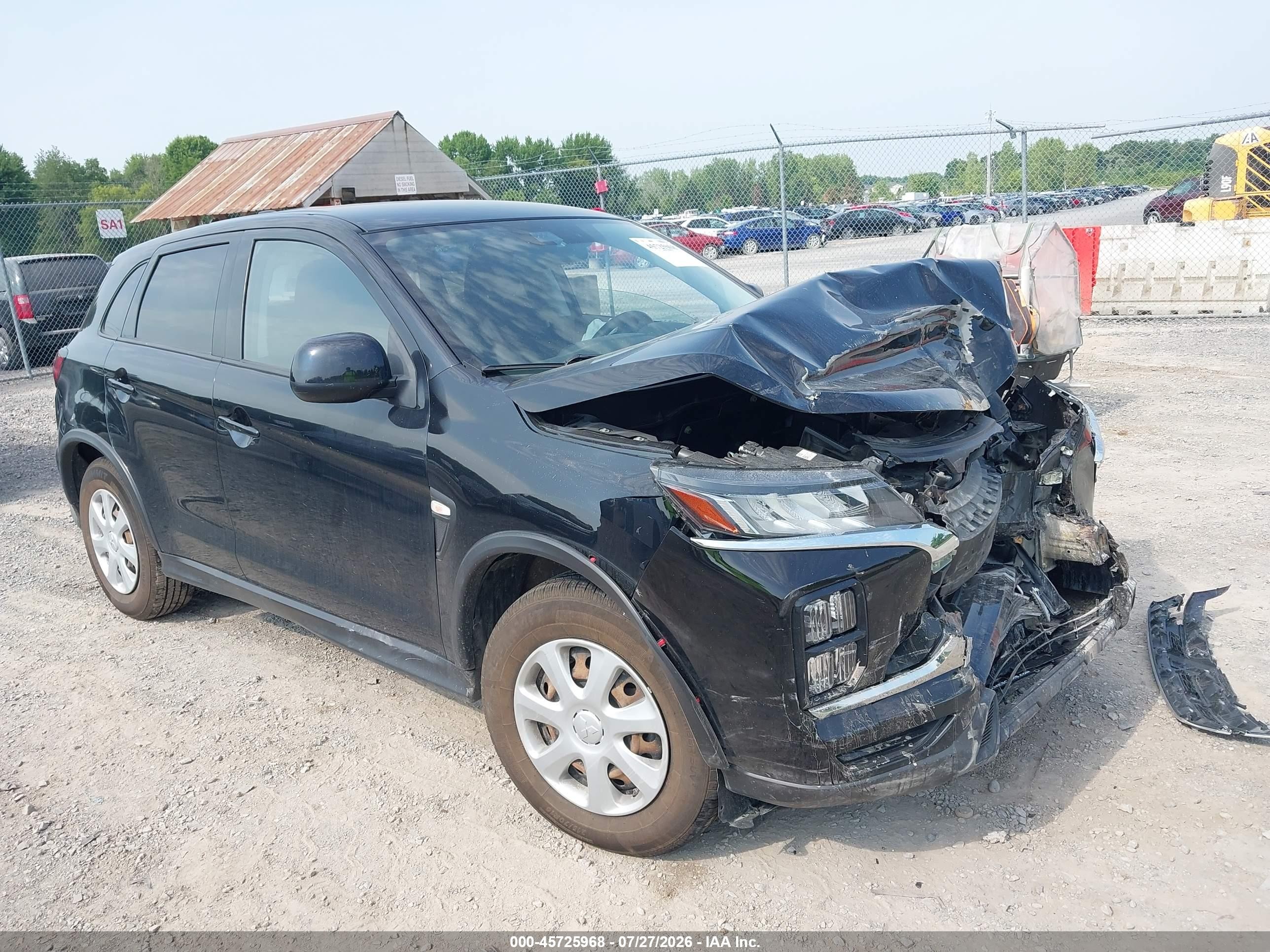 2022 Mitsubishi Outlander ES, VIN JA4APUAU3NU002036 — Front end