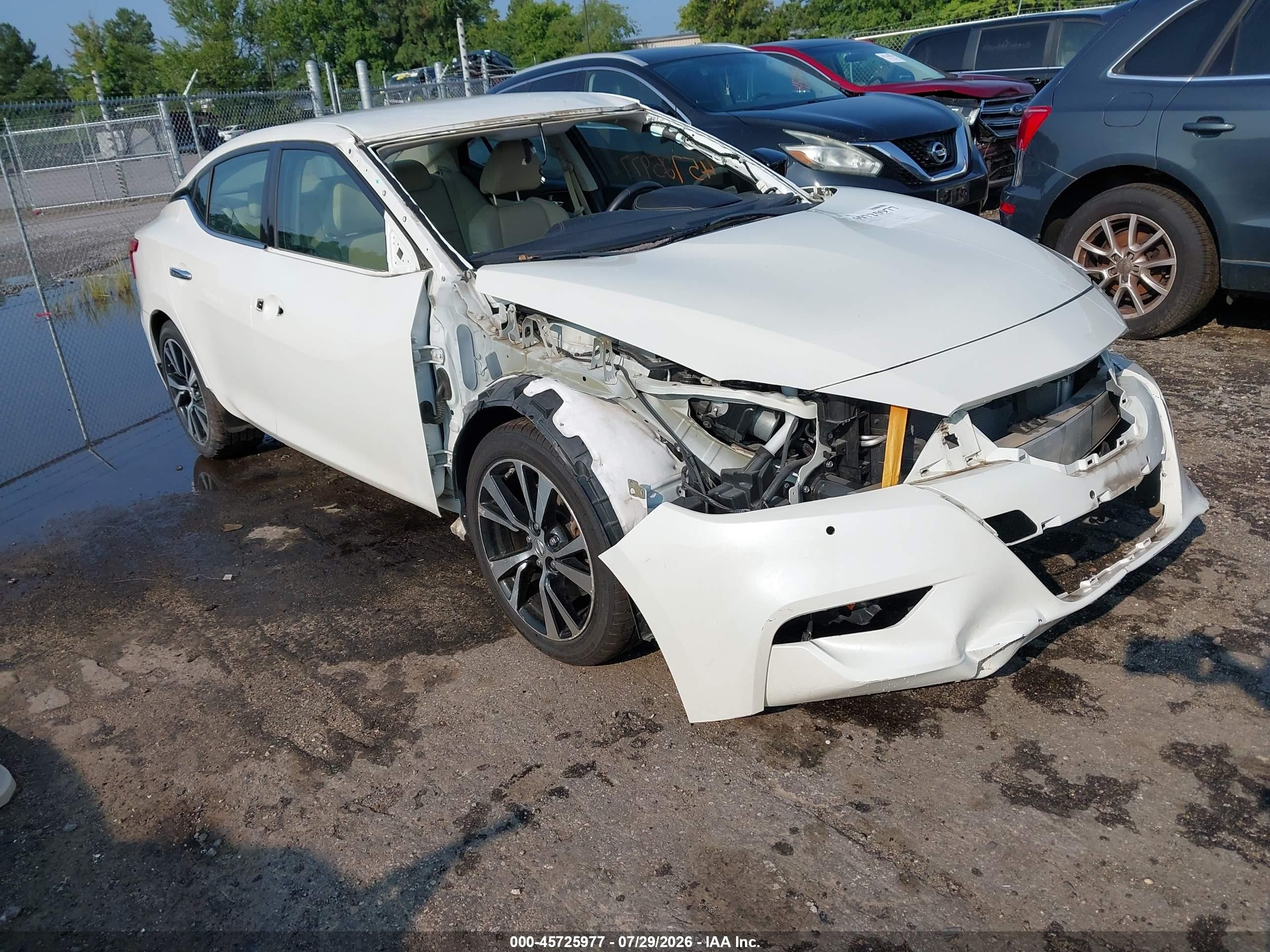 2018 Nissan Maxima S, VIN 1N4AA6AP9JC396256 — Side
