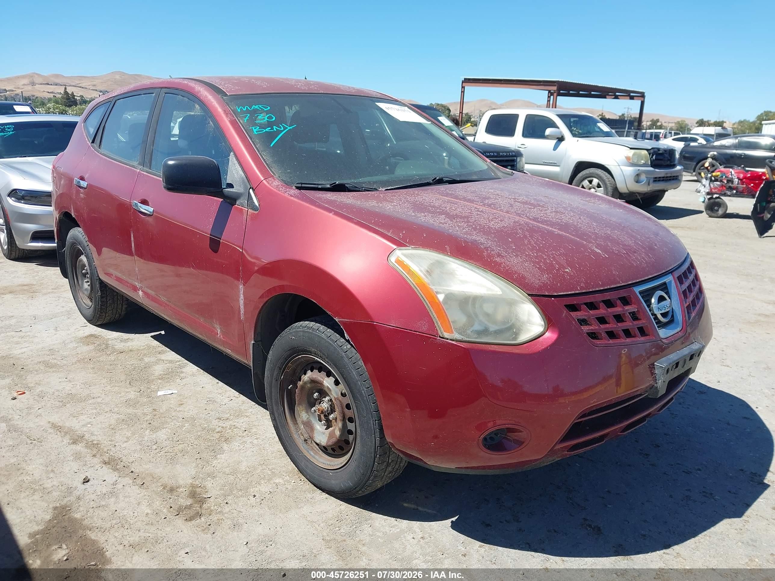 2010 Nissan Rogue S, VIN JN8AS5MV5AW113124 — Обычный износ