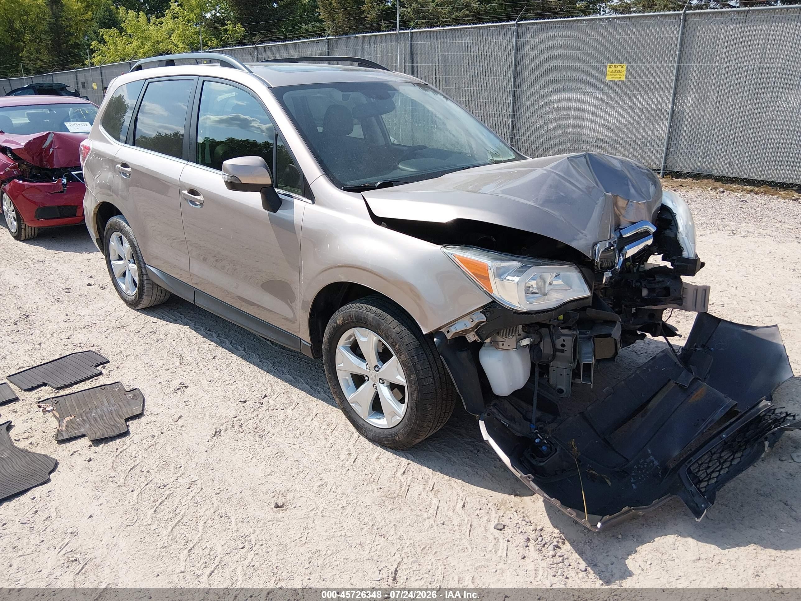 2014 Subaru Forester Touring, VIN JF2SJAPC0EH546559 — Front end