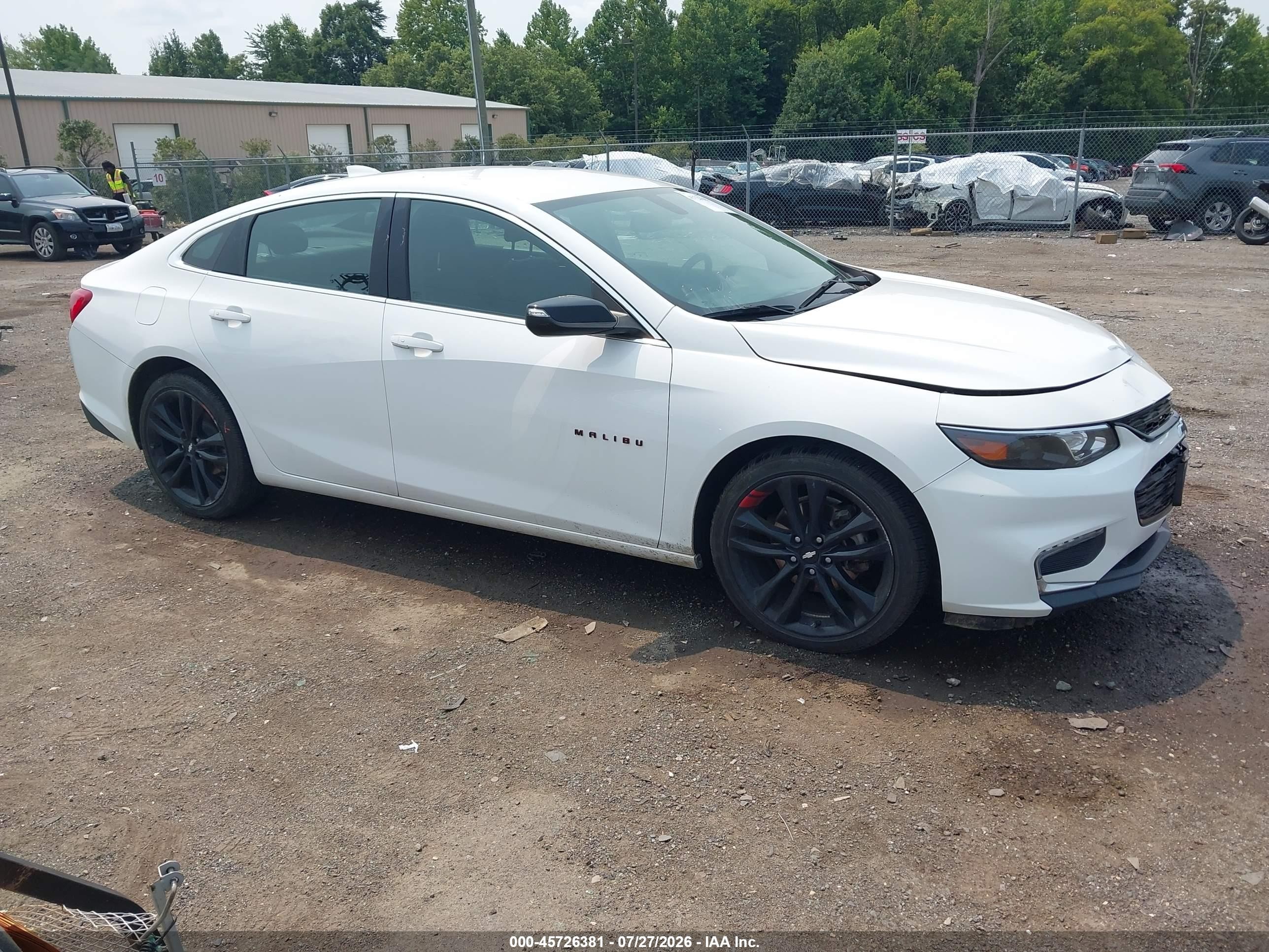 2018 Chevrolet Malibu LT, VIN 1G1ZD5STXJF287953 — Front end