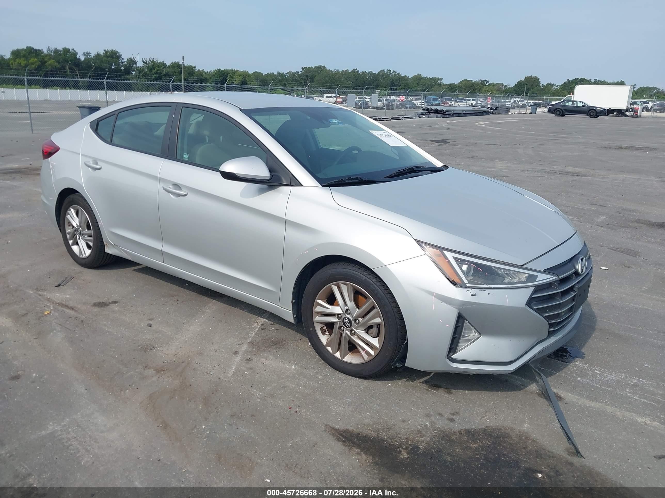 2019 Hyundai Elantra SEL, VIN 5NPD84LF4KH458874 — Water / flood