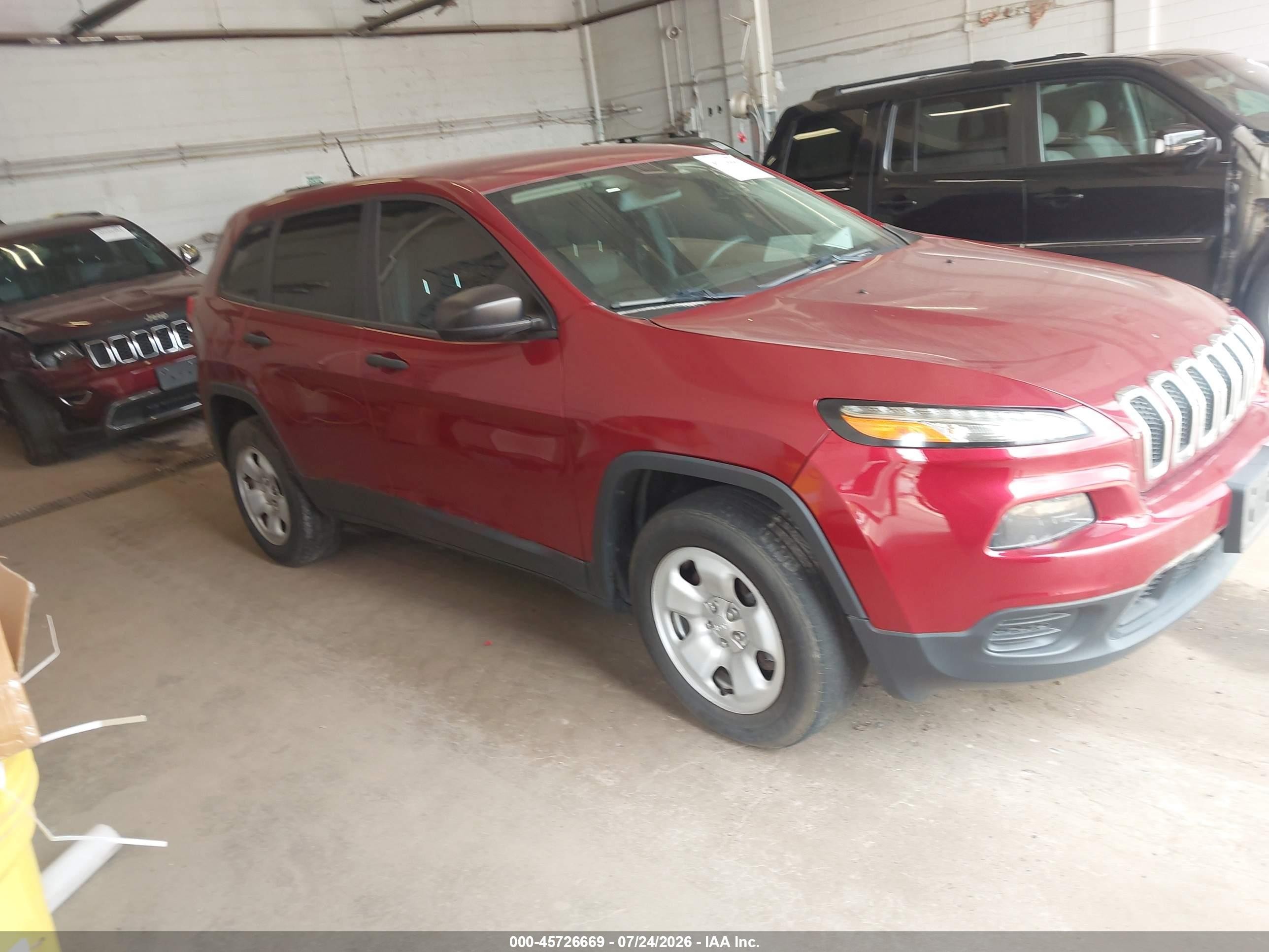 2015 Jeep Cherokee Sport, VIN 1C4PJMAB3FW534201 — Обычный износ
