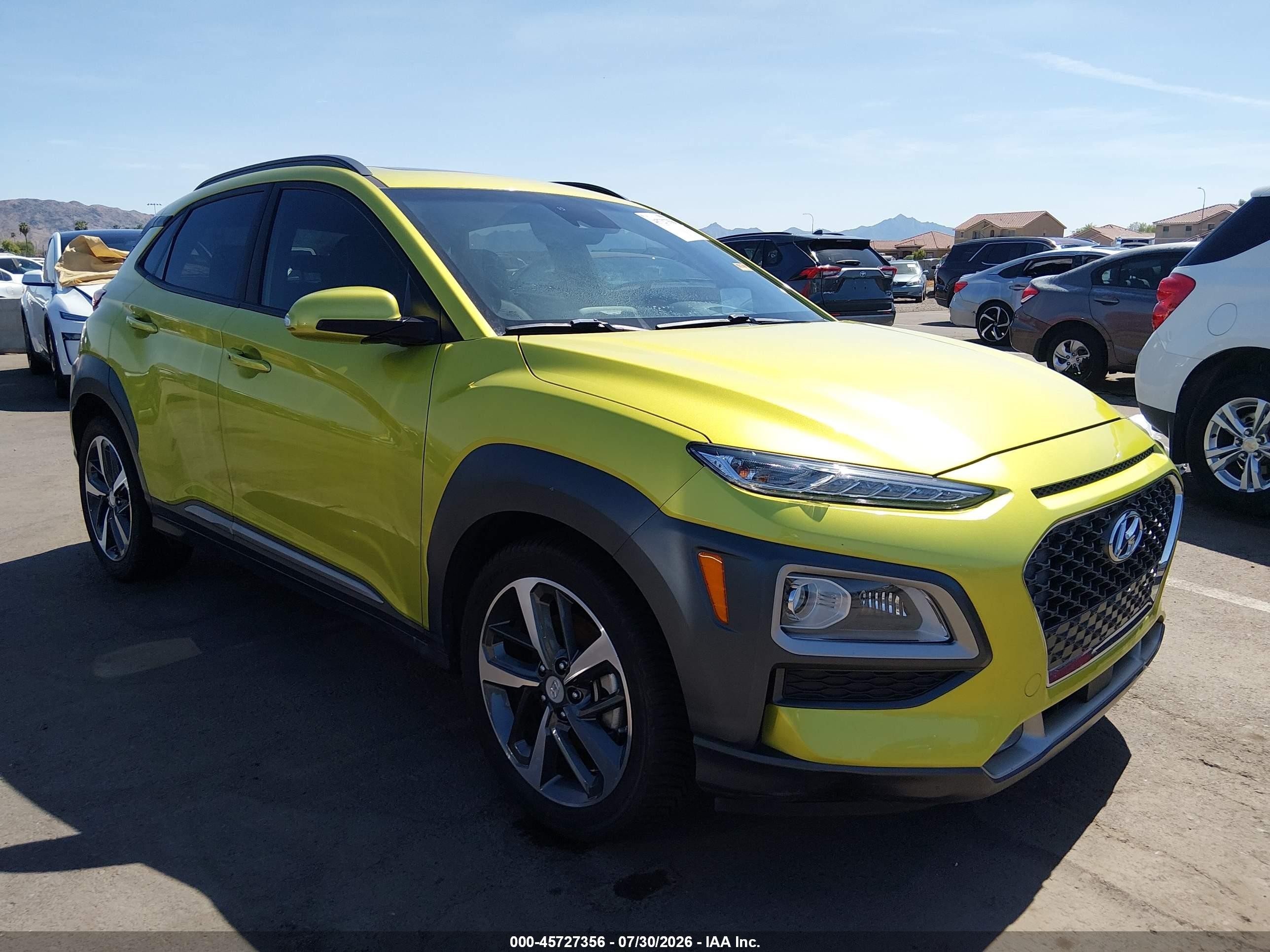 2020 Hyundai Kona Ultimate, VIN KM8K5CA56LU548650 — Front end