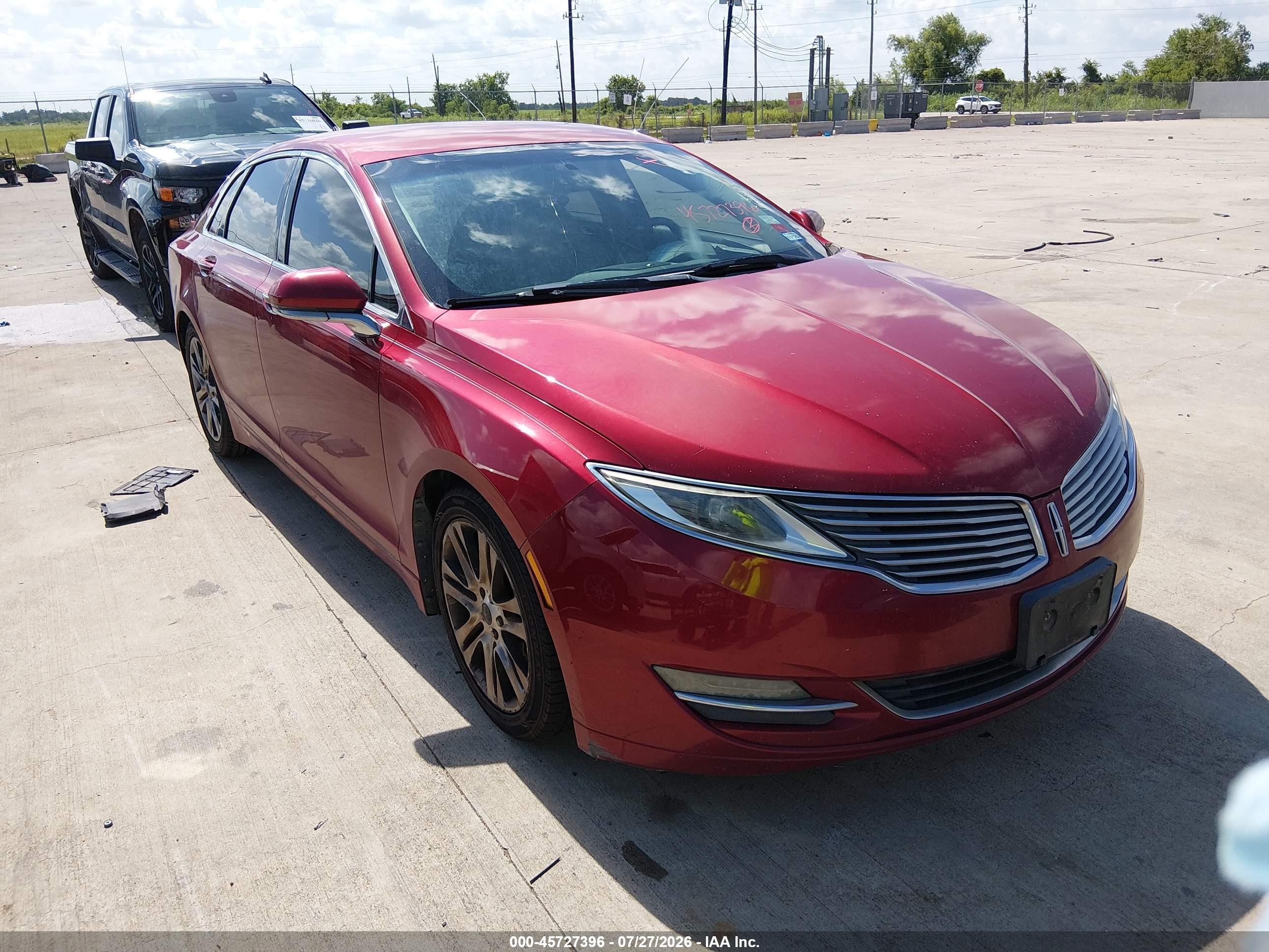 2013 Lincoln MKZ, VIN 3LN6L2G99DR819785 — Normal wear