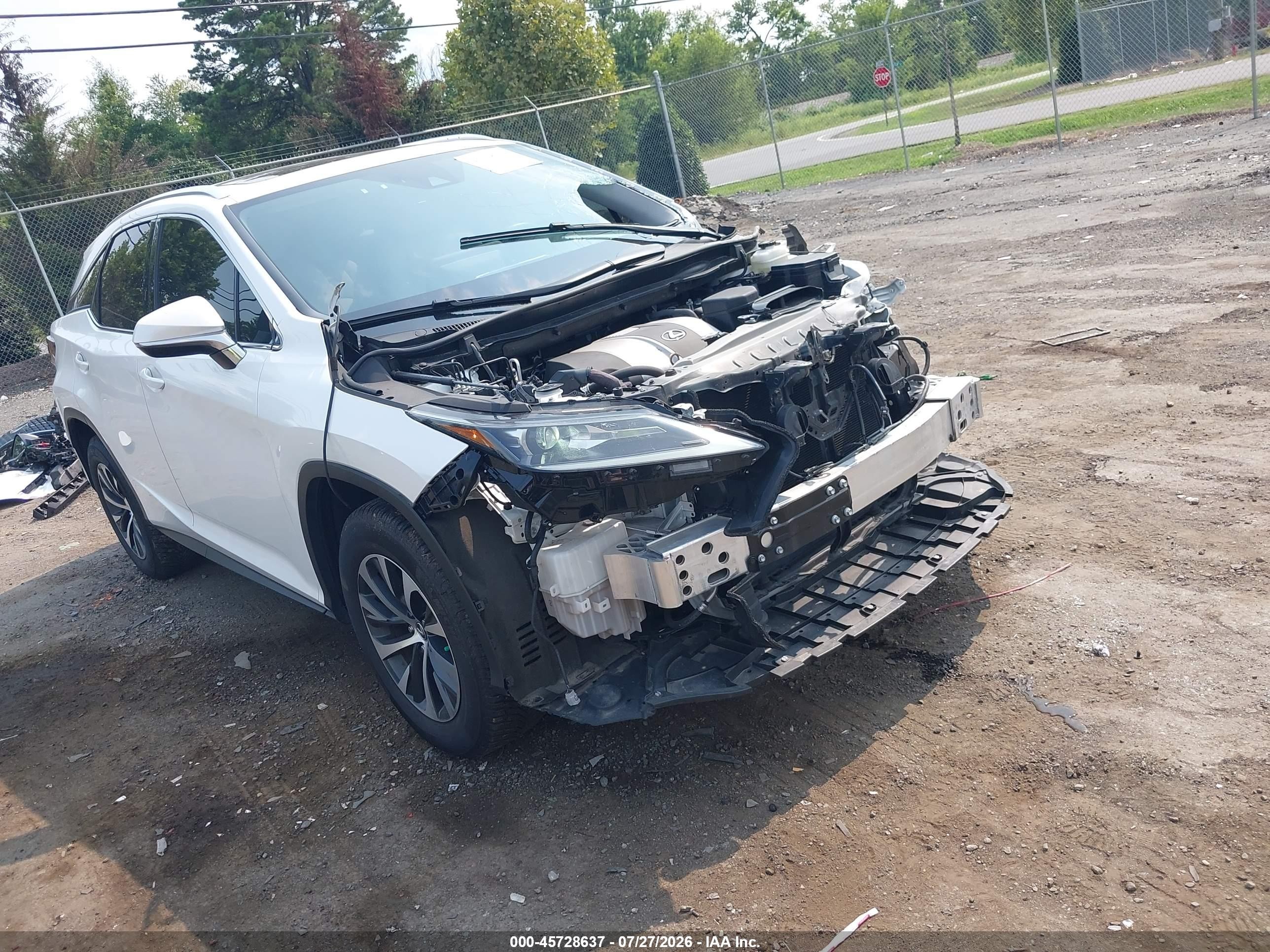2022 Lexus RX 350, VIN 2T2HZMDA4NC354454 — Front end