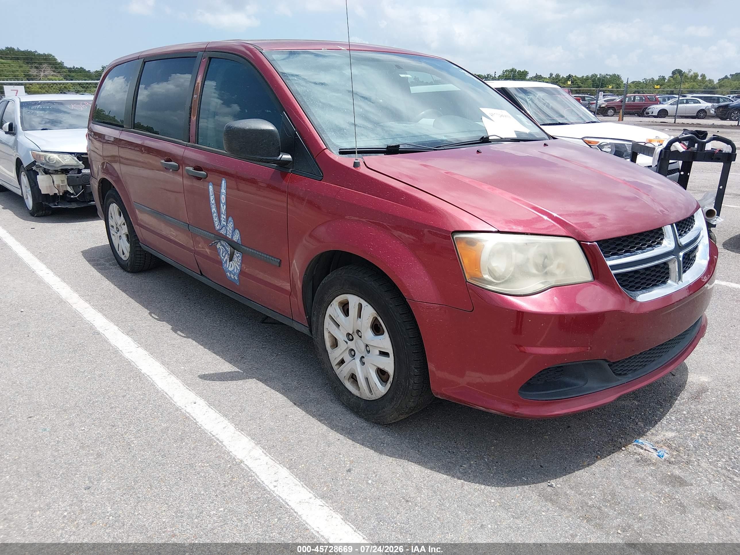 2015 Dodge Grand Caravan American Value, VIN 2C4RDGBG3FR549723 — Normal wear