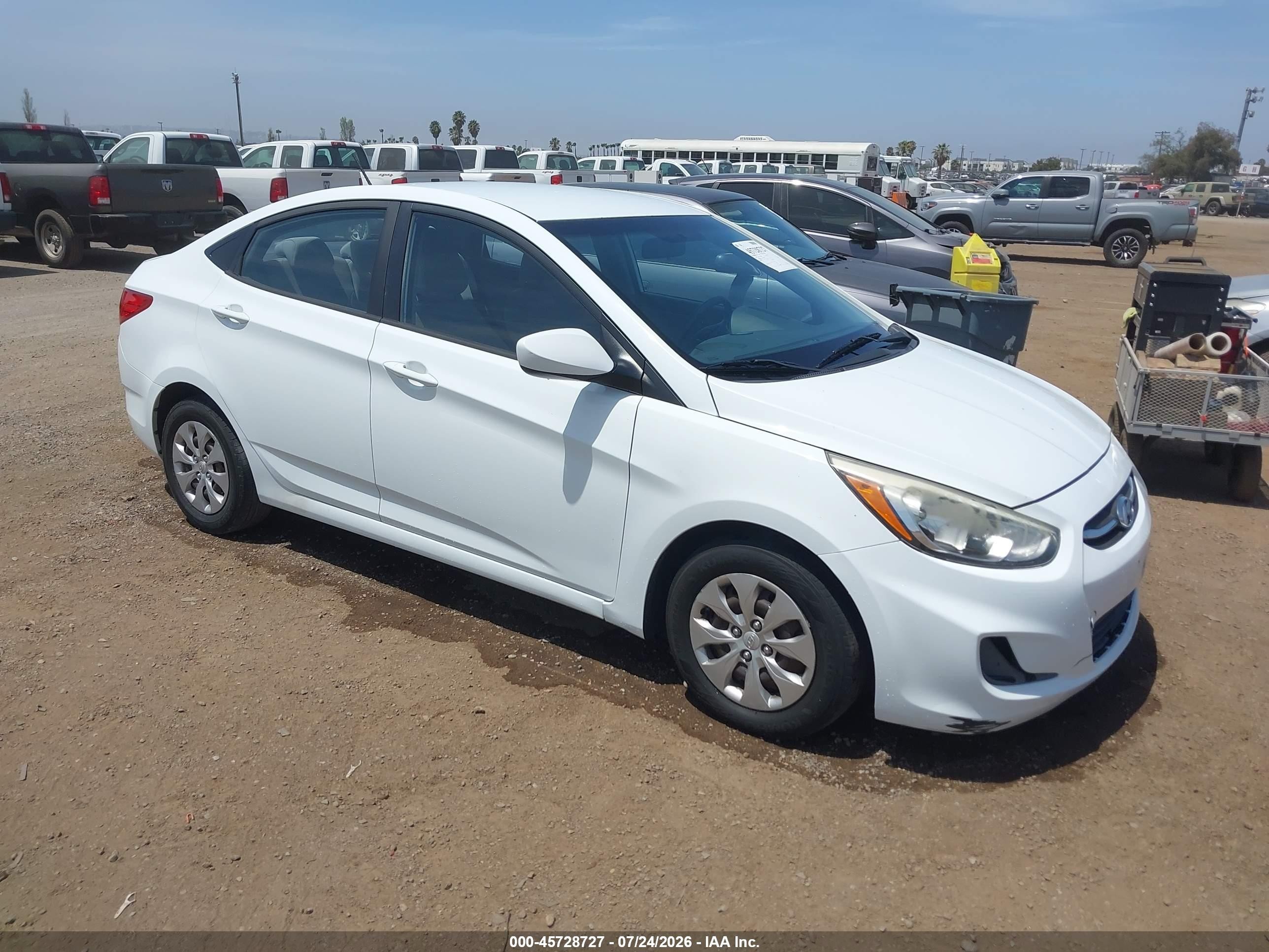 2016 Hyundai Accent SE, VIN KMHCT4AE0GU018485 — Обычный износ