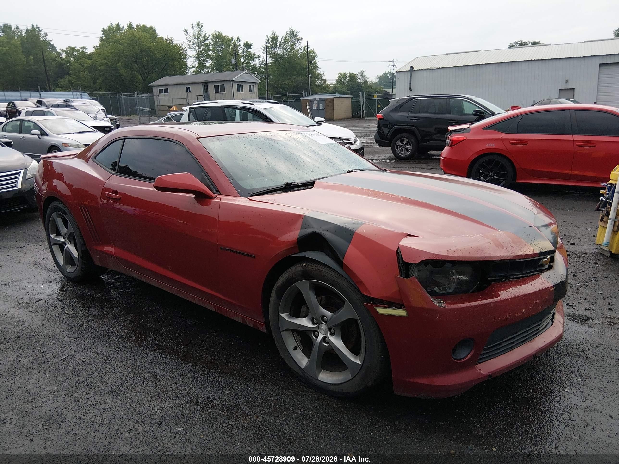 2014 Chevrolet Camaro LT, VIN 2G1FB1E34E9308789 — Front end