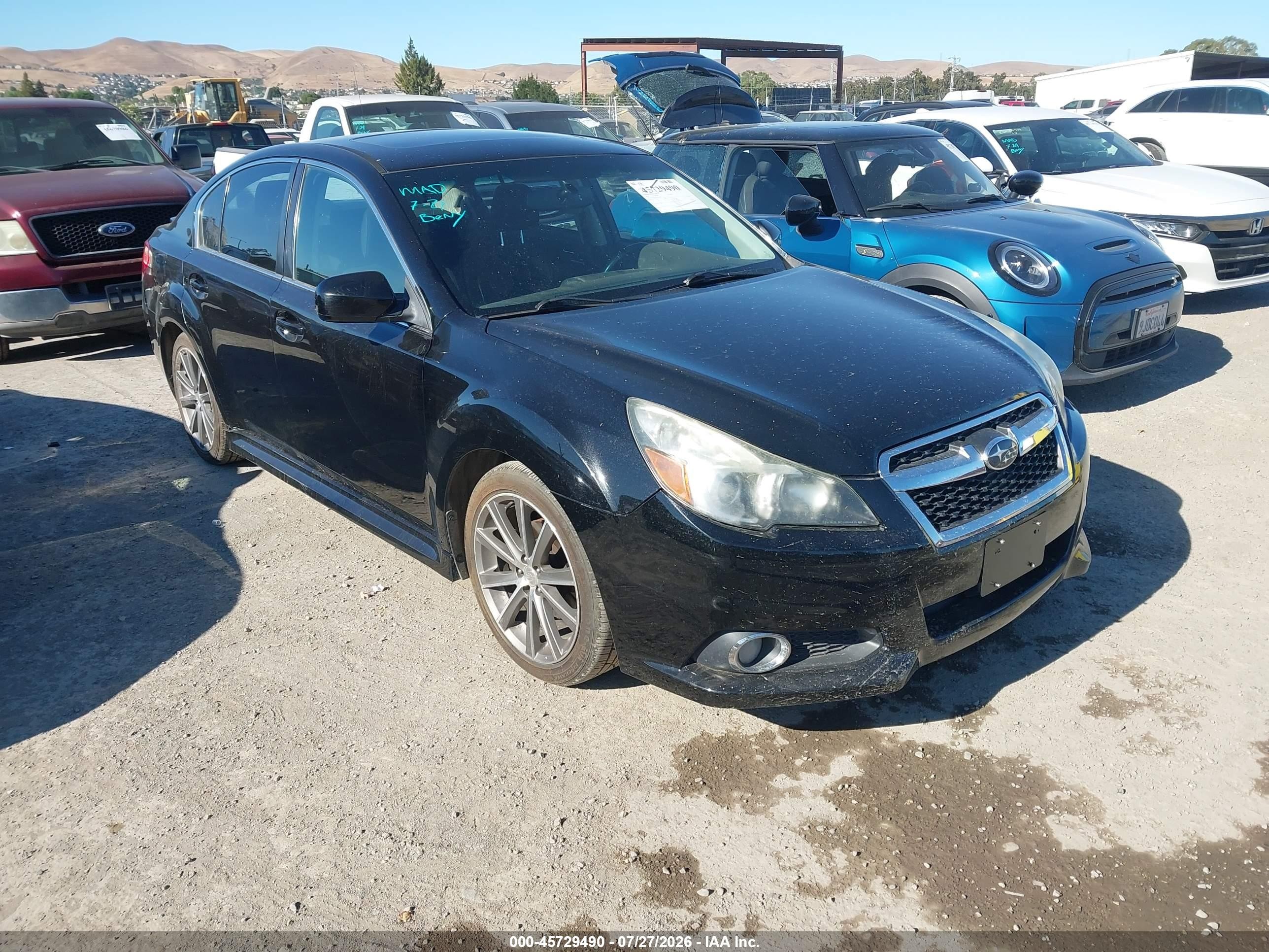 2014 Subaru Legacy Special Sports, VIN 4S3BMBH62E3024100 — Rear end