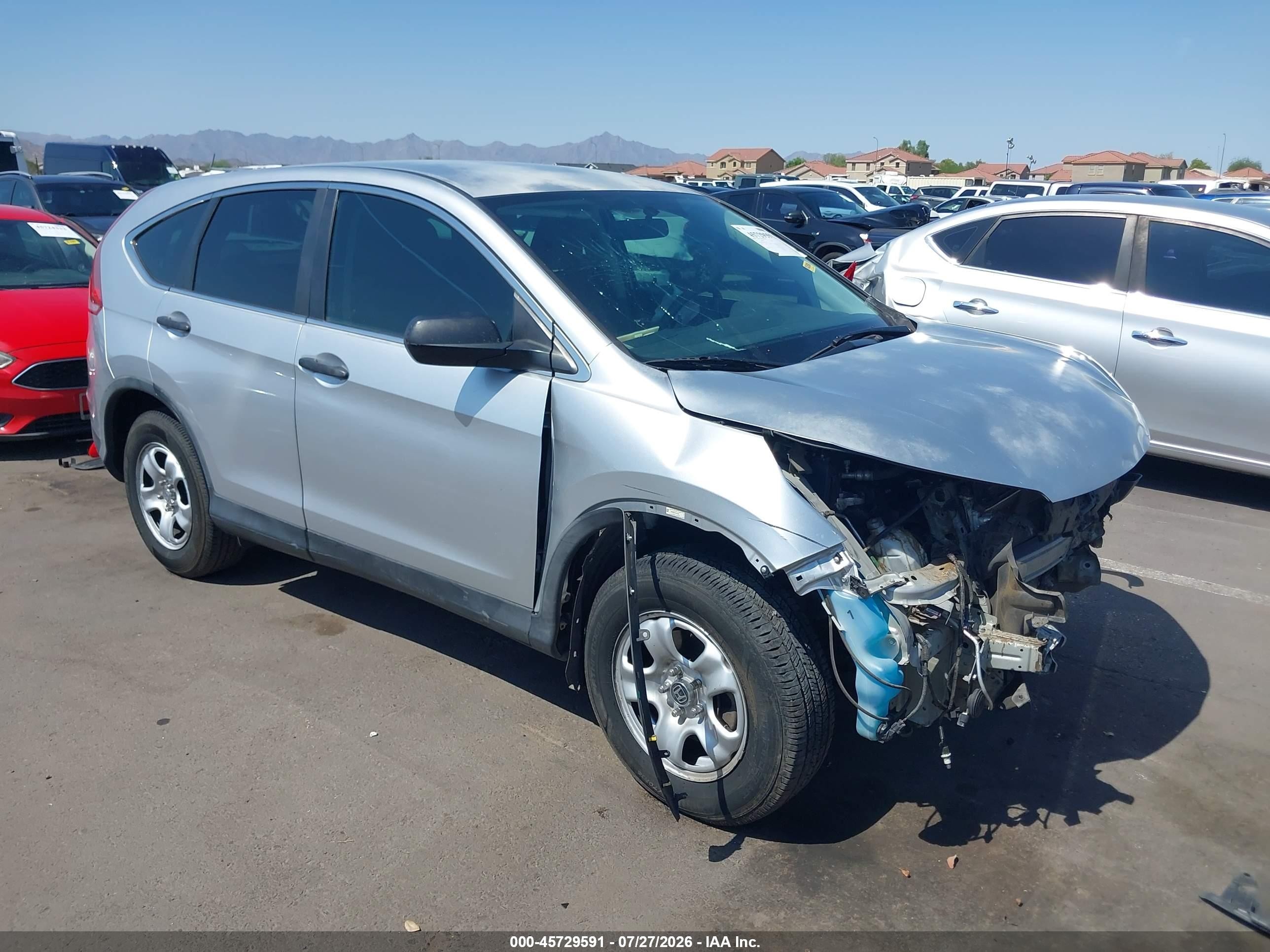2012 Honda CR-V LX, VIN 2HKRM3H31CH512661 — Front end