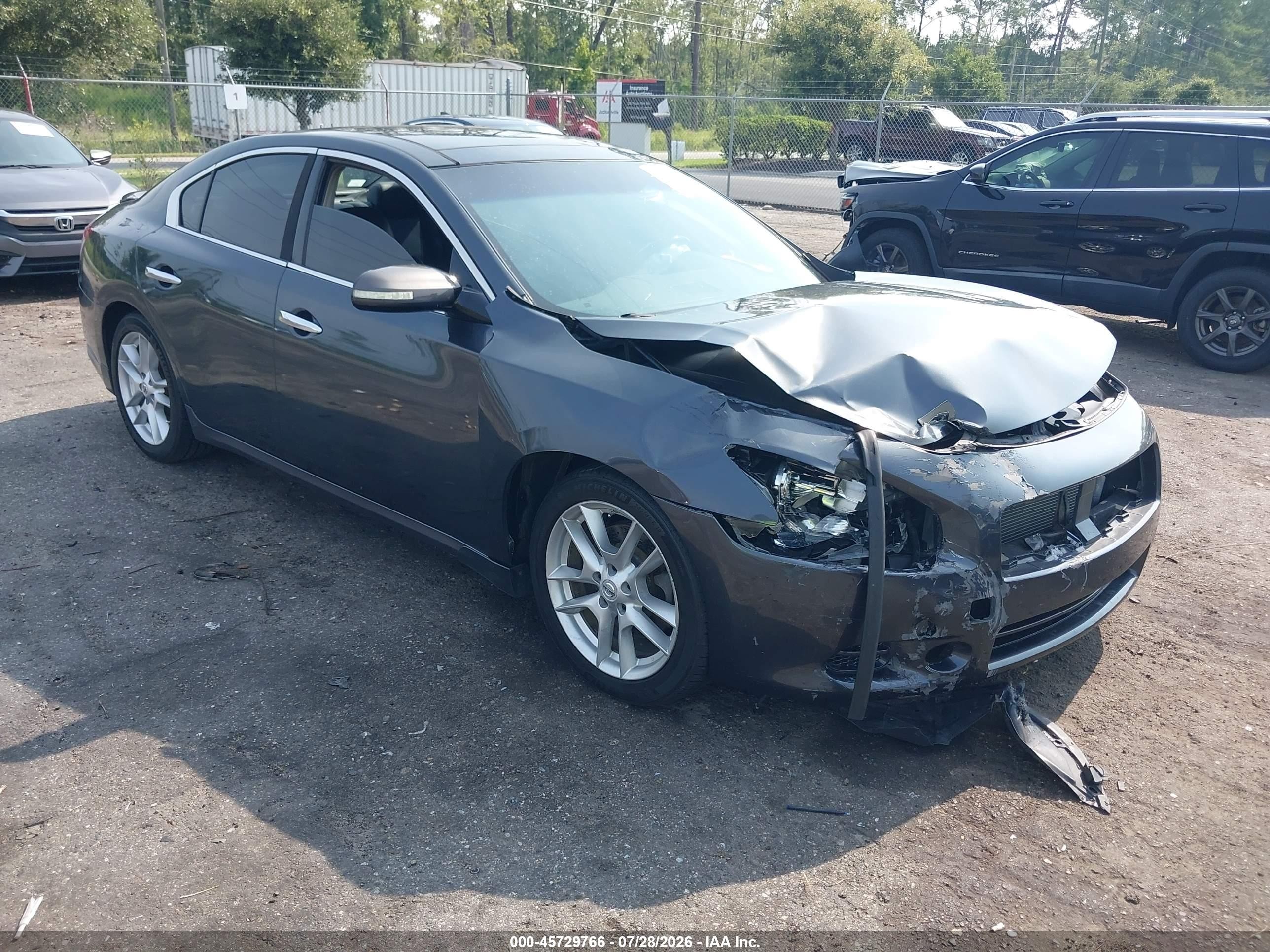 2011 Nissan Maxima S, VIN 1N4AA5AP8BC836737 — Rollover