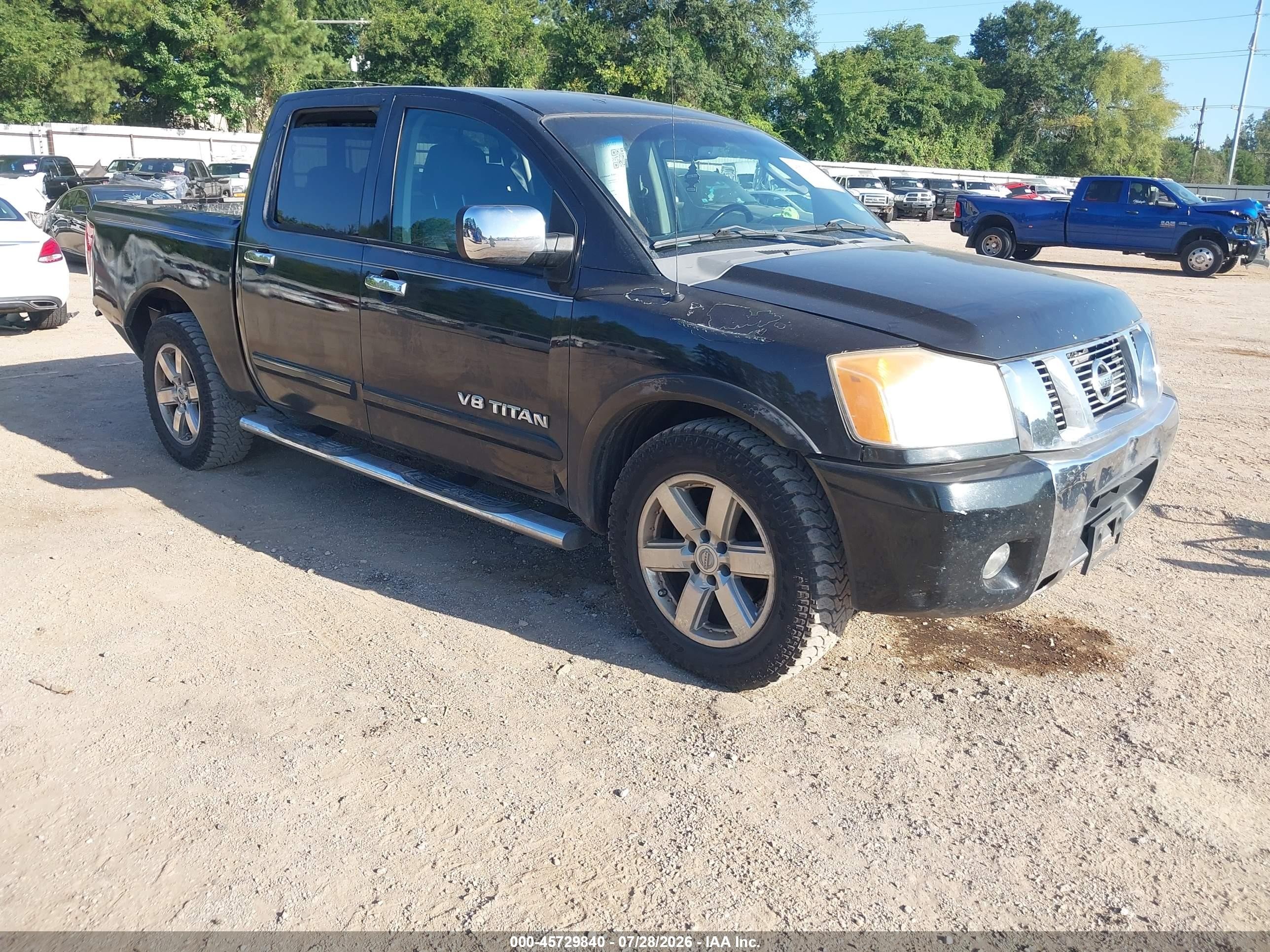 2010 Nissan Titan SE, VIN 1N6AA0ED3AN325644 — Rear end