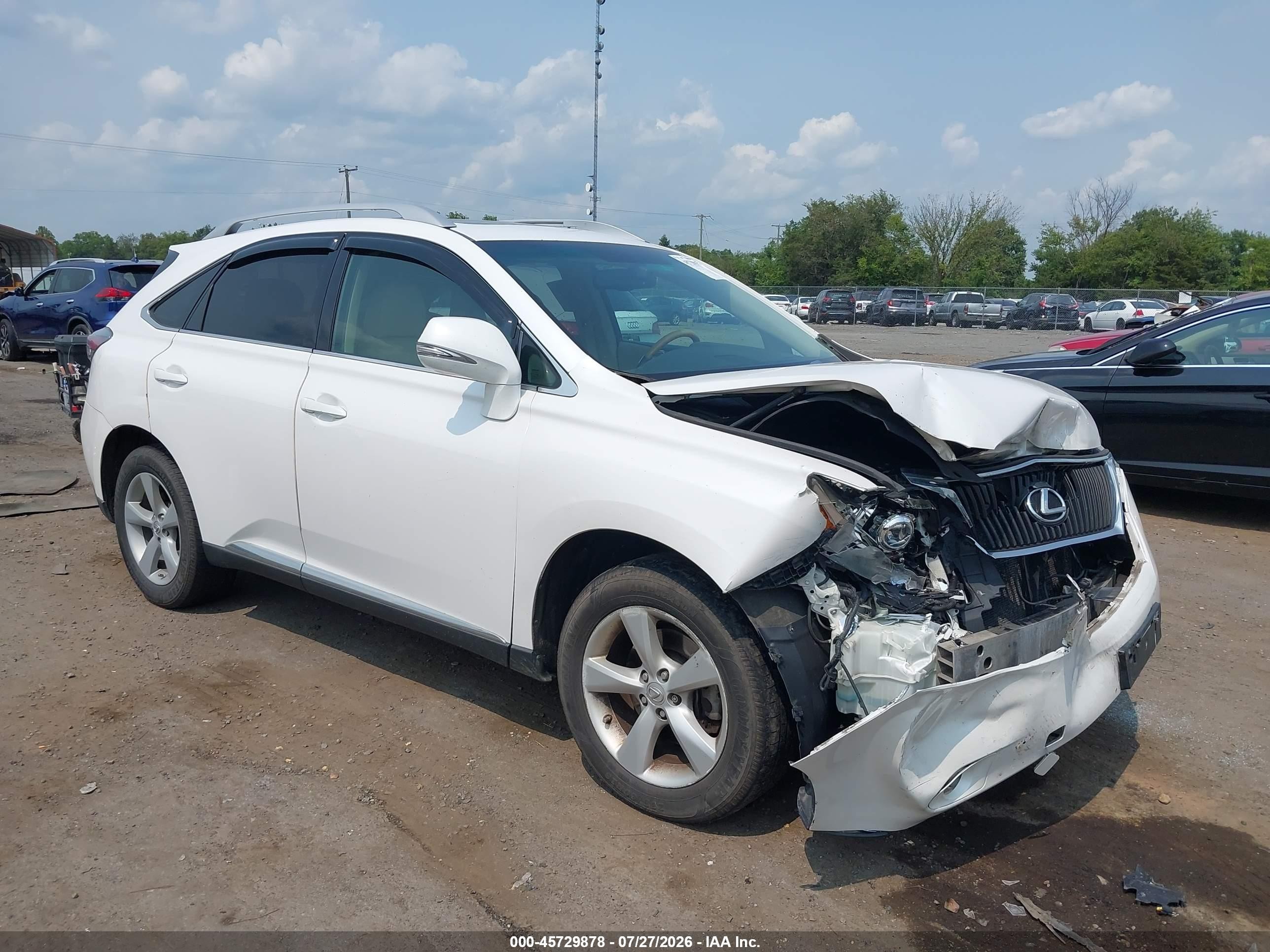 2011 Lexus RX 350, VIN 2T2BK1BA7BC096129 — Front end