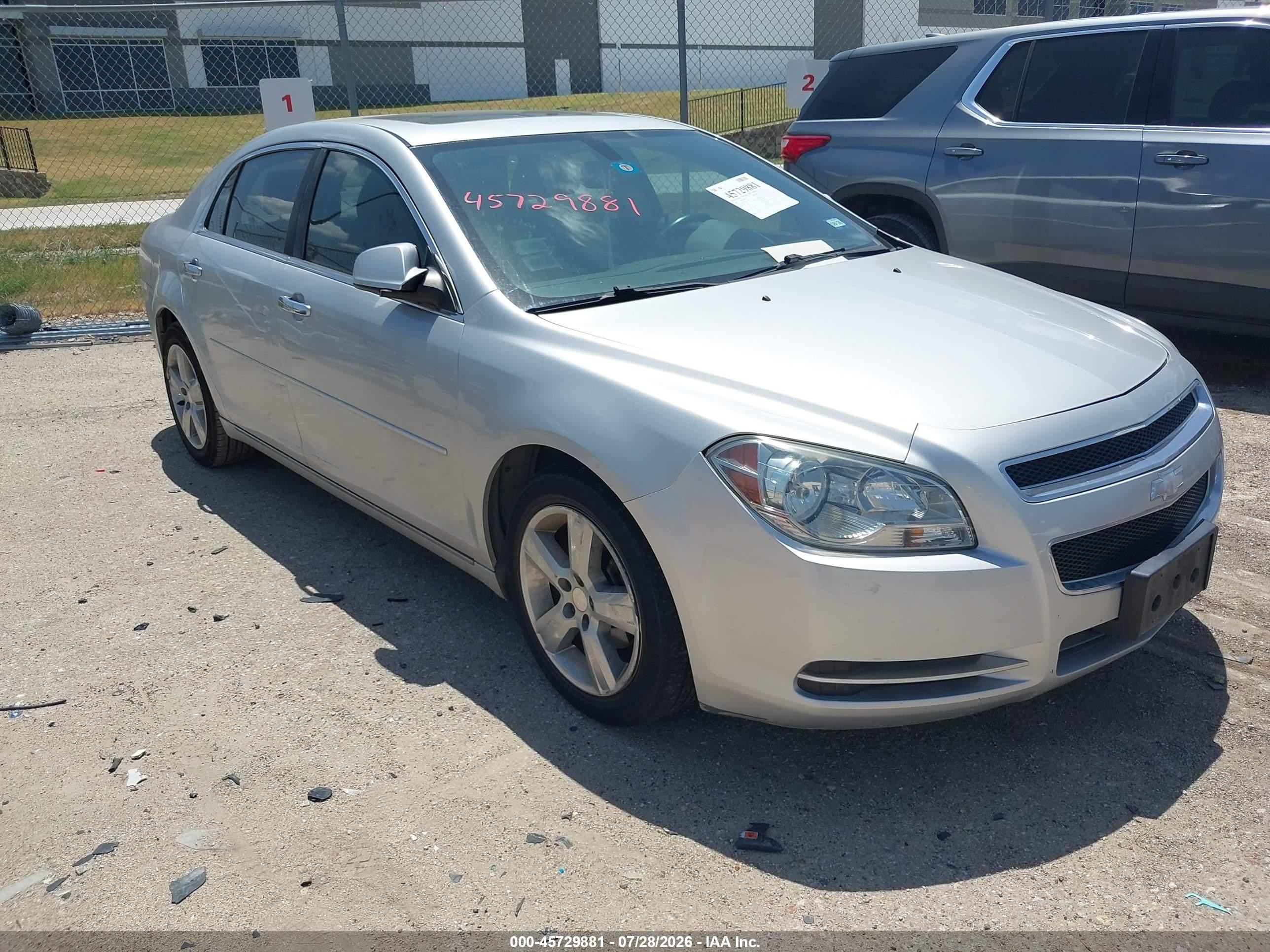 2012 Chevrolet Malibu 2LT, VIN 1G1ZD5EUXCF328850 — Roof