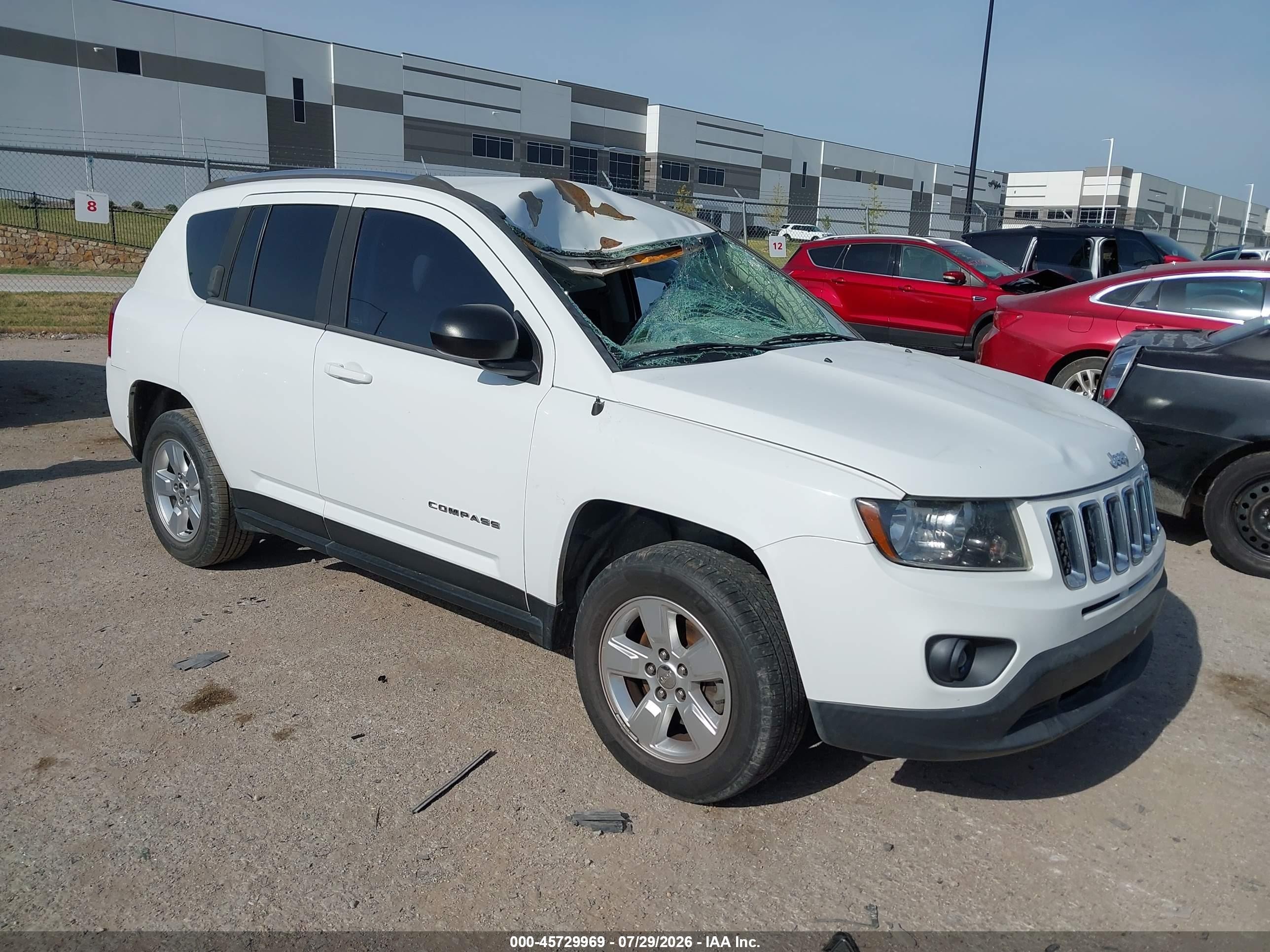 2015 Jeep Compass Altitude, VIN 1C4NJCBA2FD273243 — Крыша
