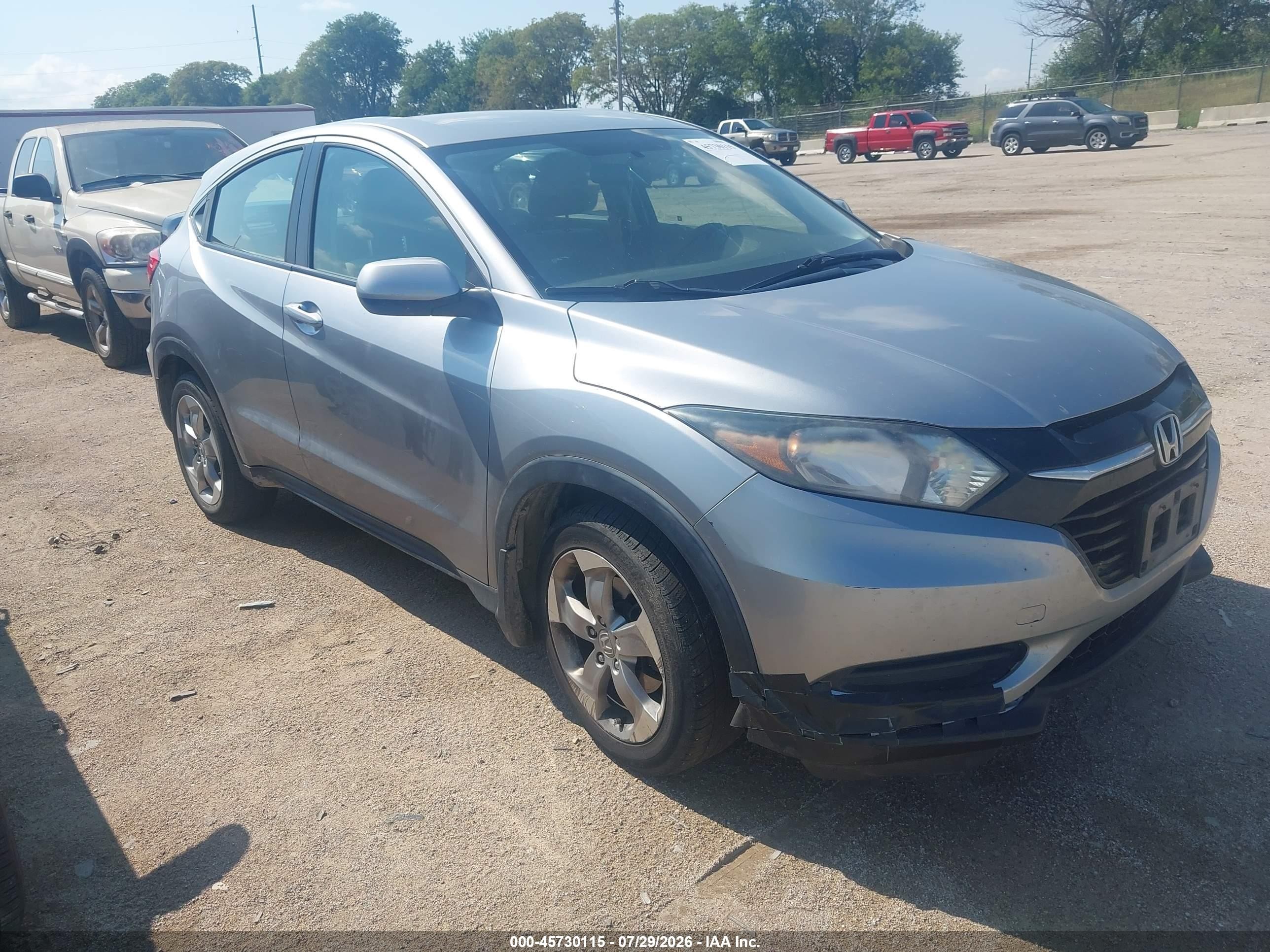 2017 Honda HR-V LX, VIN 3CZRU6H33HG705924 — Side