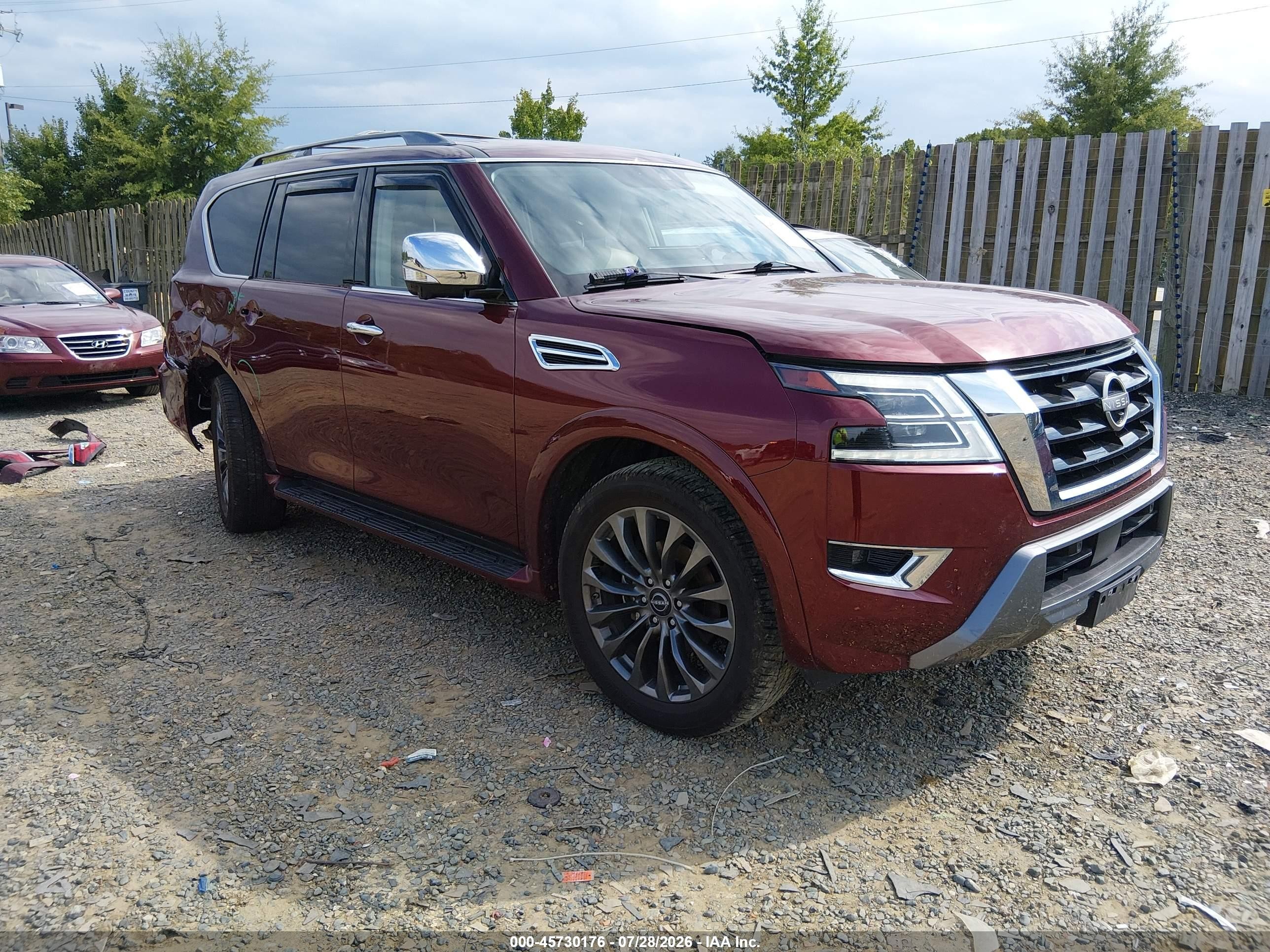 2024 Nissan Armada Platinum, VIN JN8AY2DB9R9851330 — Rear end