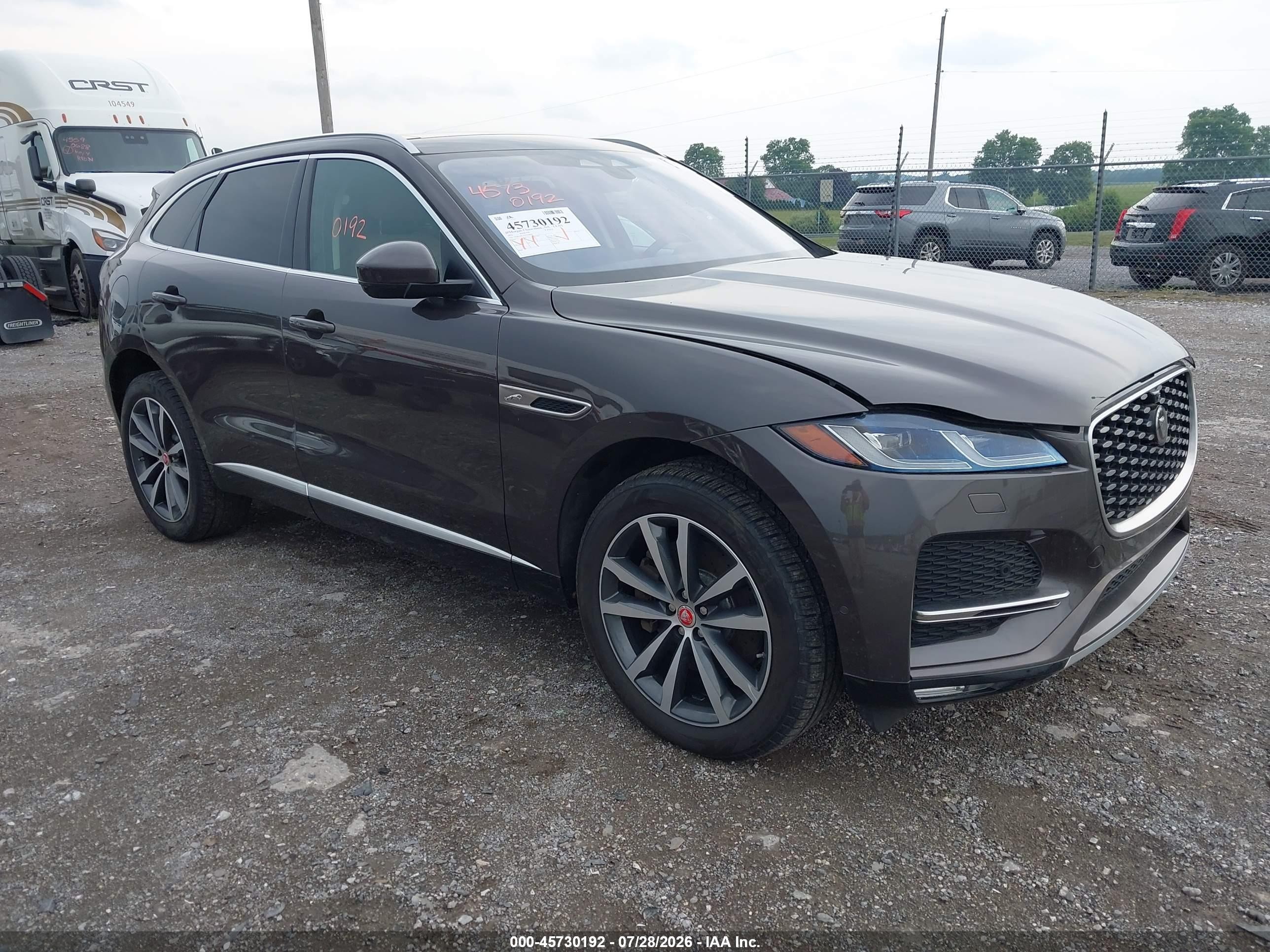 2021 Jaguar F-Pace S, VIN SADCJ2EUXMA668281 — Rear end