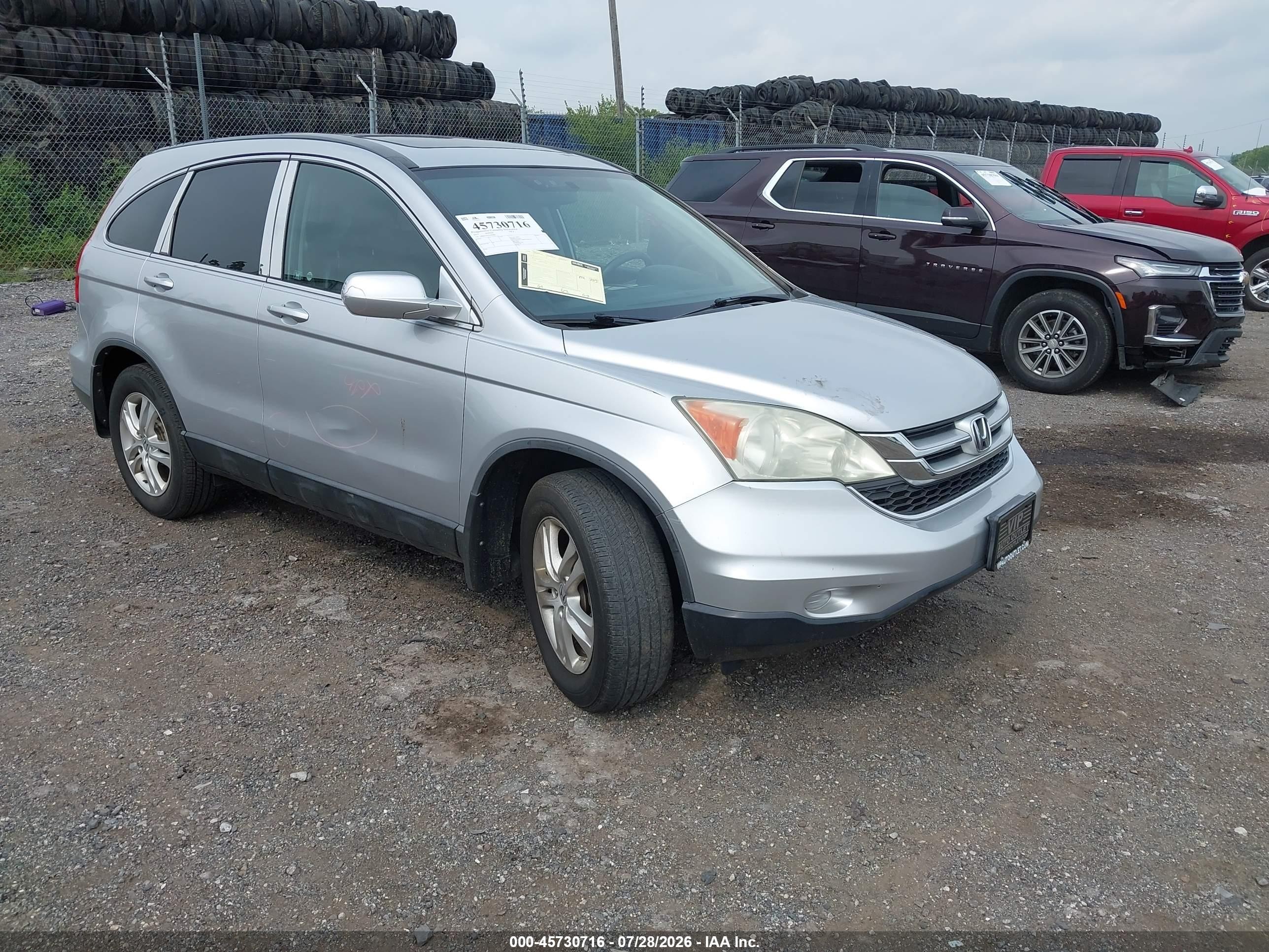 2010 Honda CR-V EX-L, VIN 5J6RE4H70AL099088 — Rear end