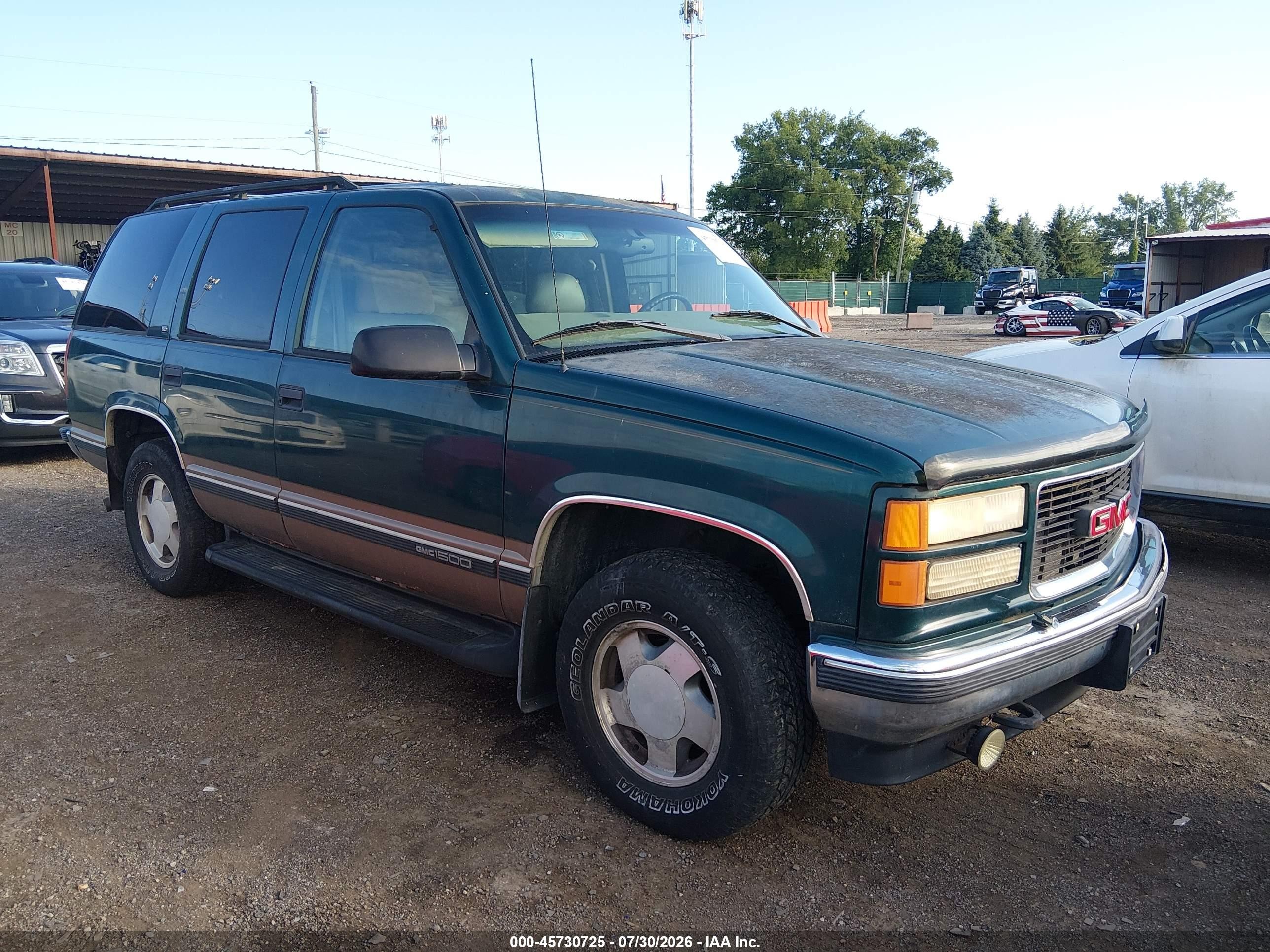1997 GMC Yukon, VIN 1GKEK13R7VJ758603 — Обычный износ