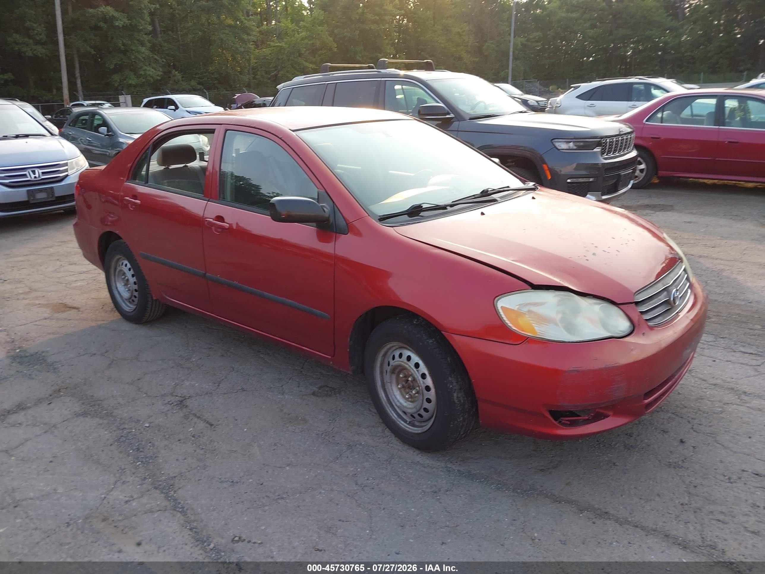 2004 Toyota Corolla LE, VIN 2T1BR32E54C308429 — Normal wear