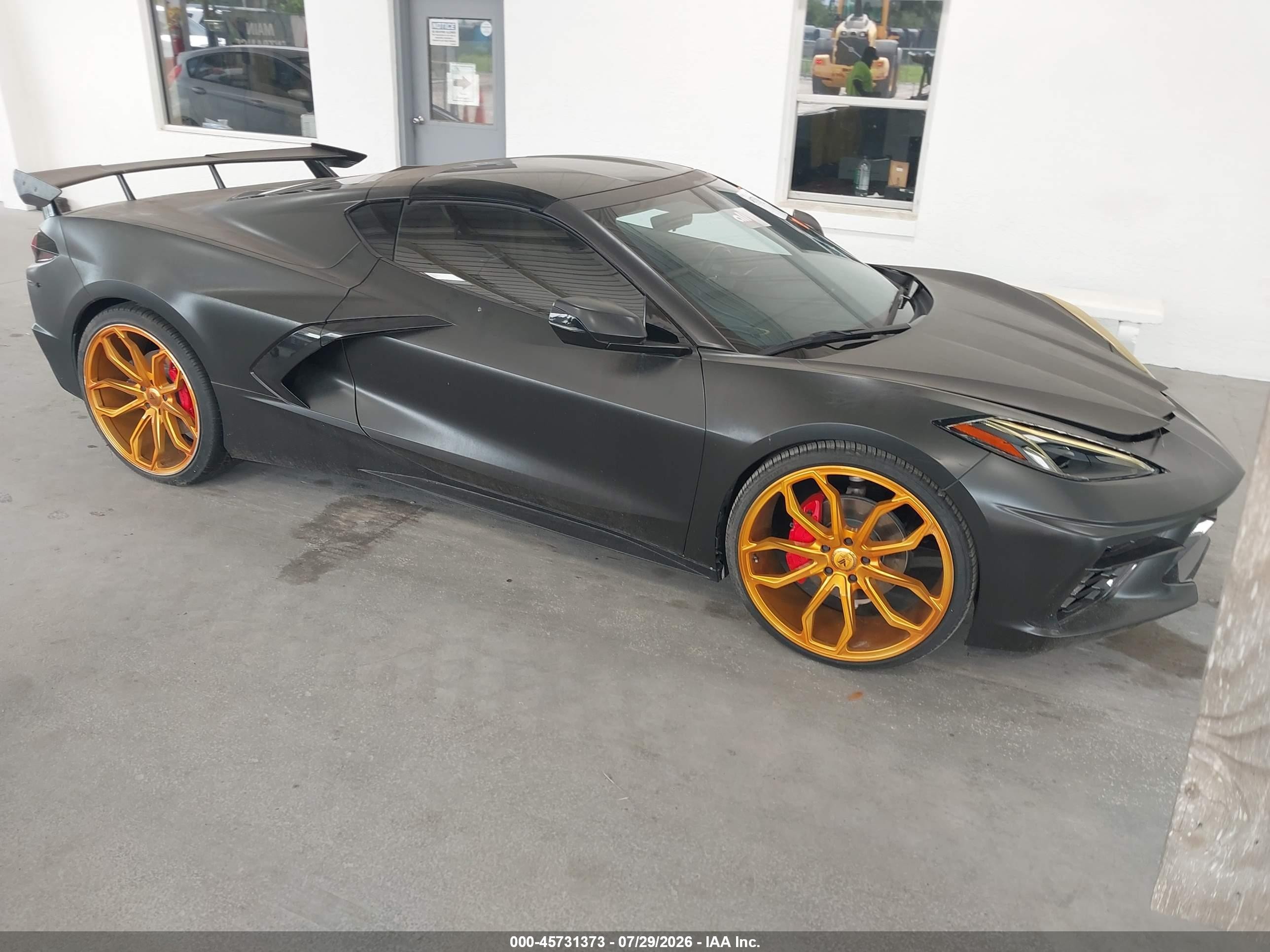 2020 Chevrolet Corvette 2LT, VIN 1G1Y72D40L5103877 — Biohazard / chemical