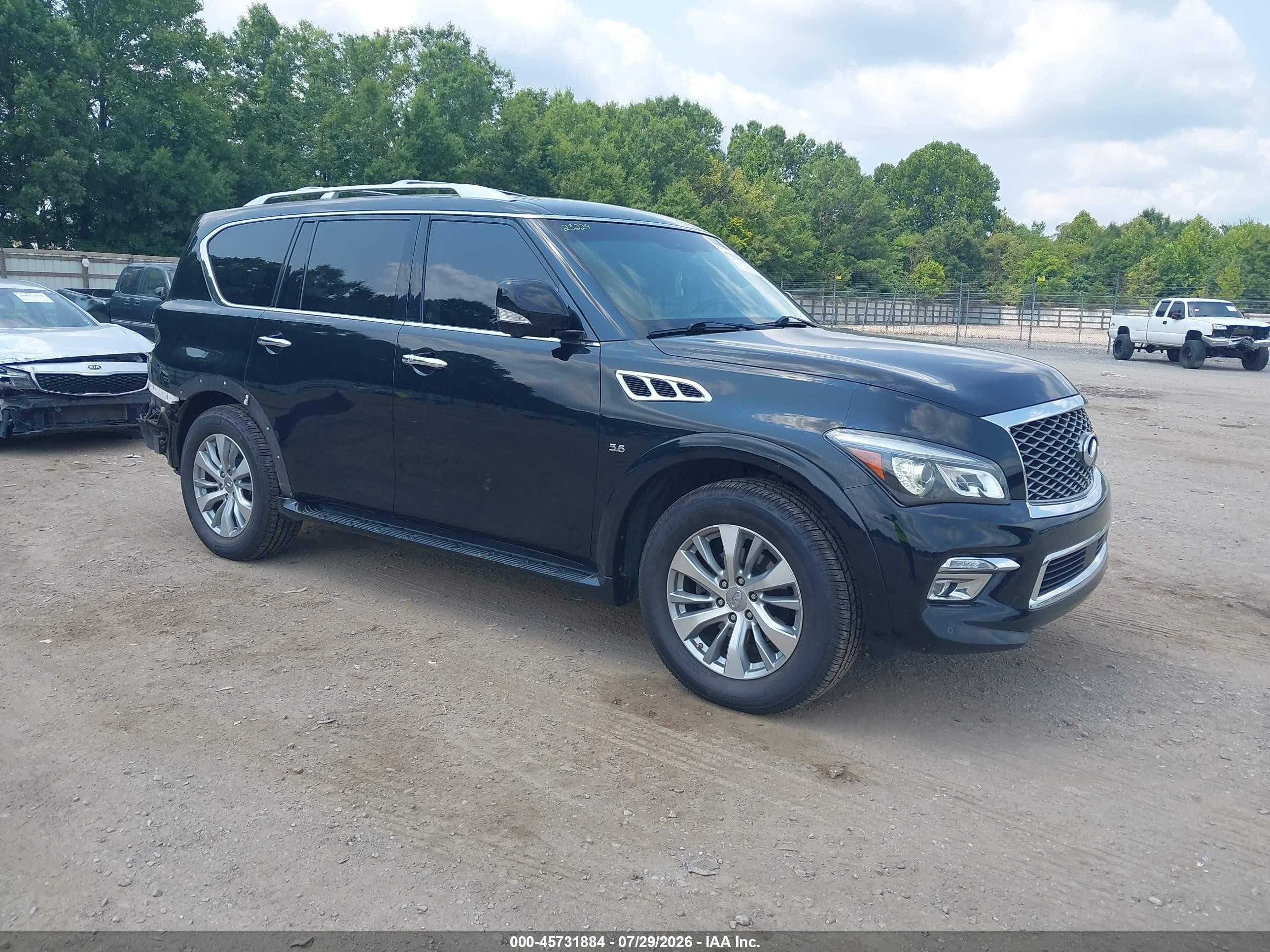 2015 Infiniti QX80, VIN JN8AZ2NE1F9081013 — Rear end