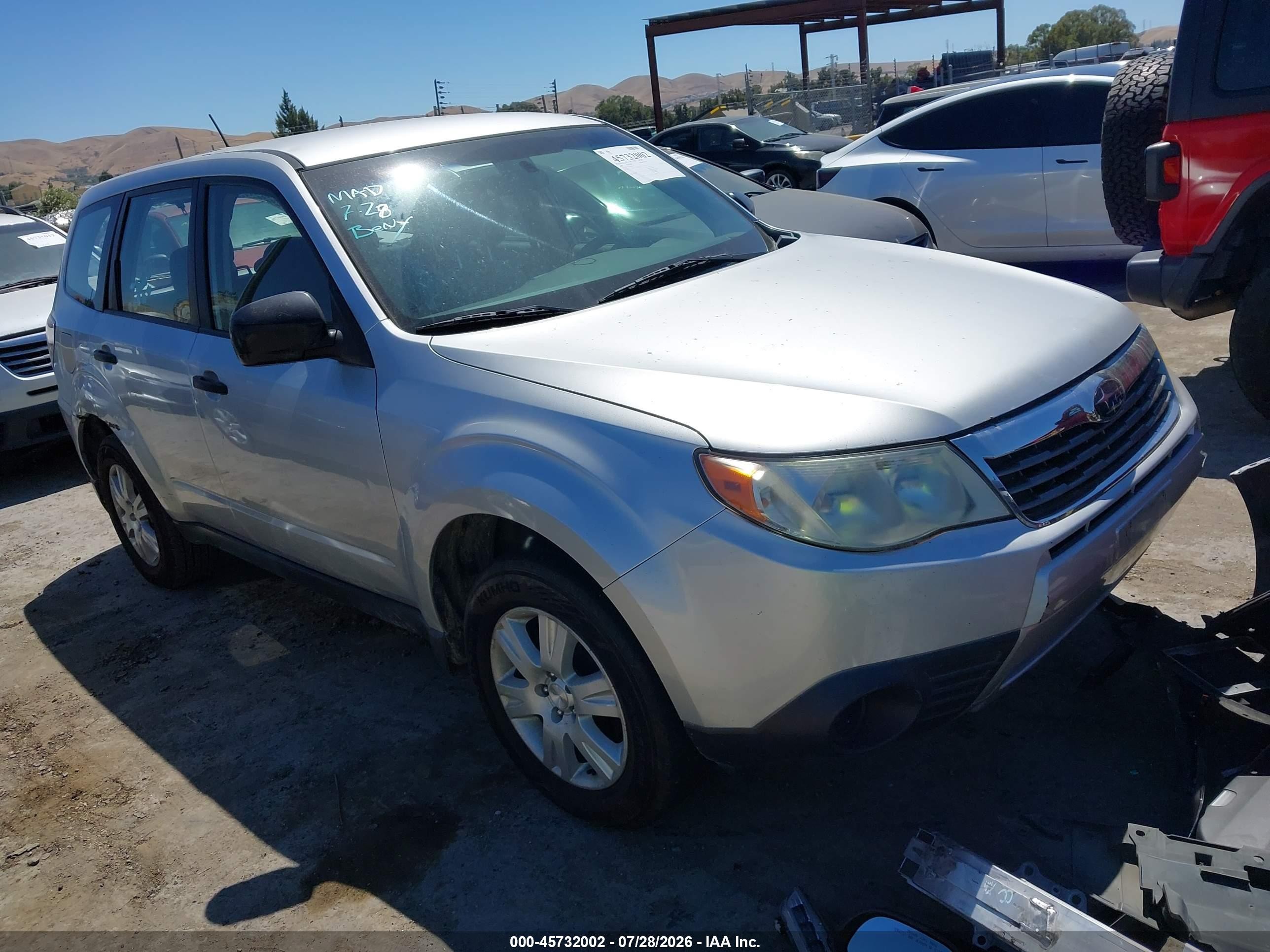 2009 Subaru Forester X, VIN JF2SH61669H757279 — Обычный износ