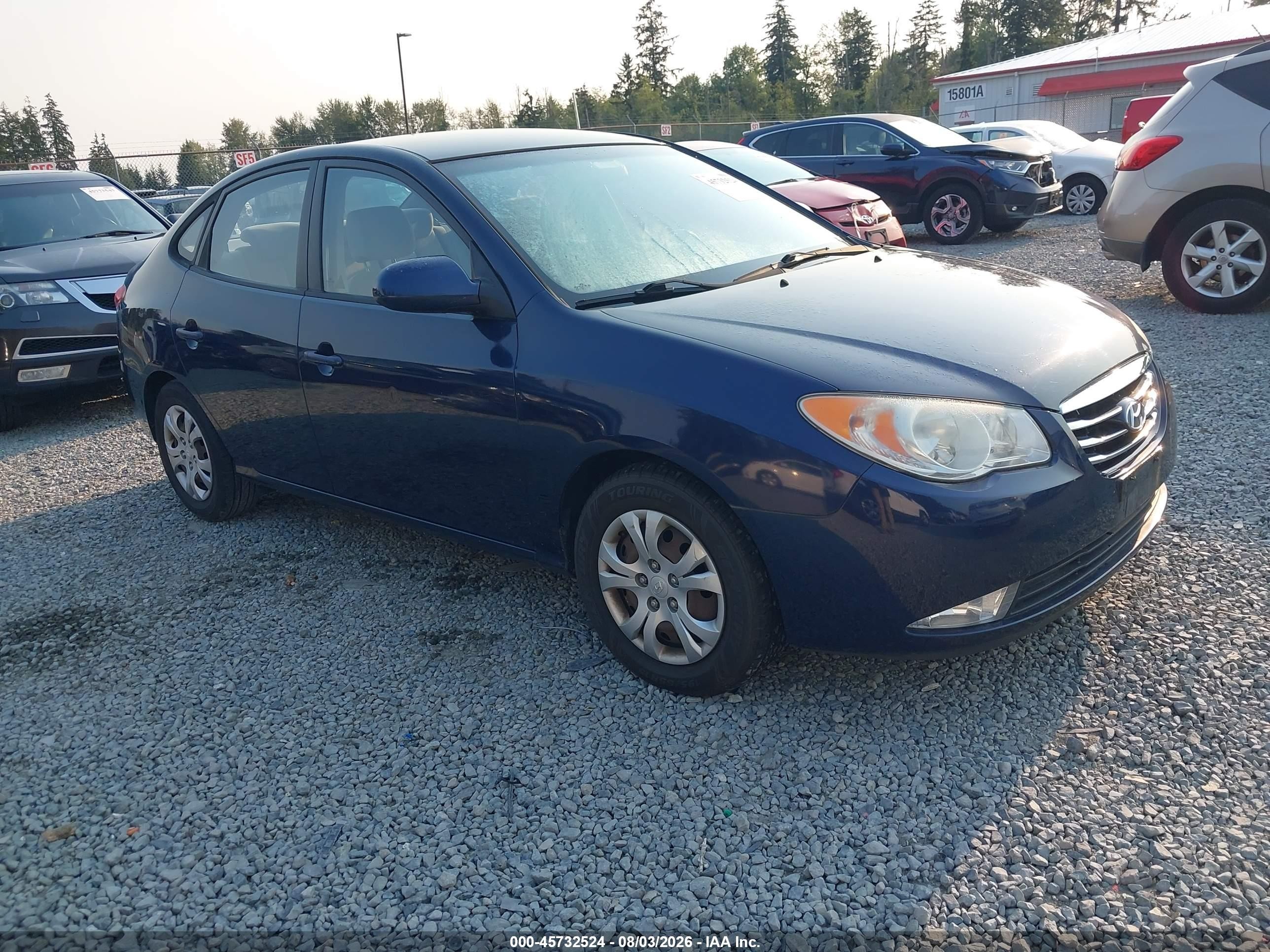 2010 Hyundai Elantra GLS, VIN KMHDU4AD8AU183961 — Front end