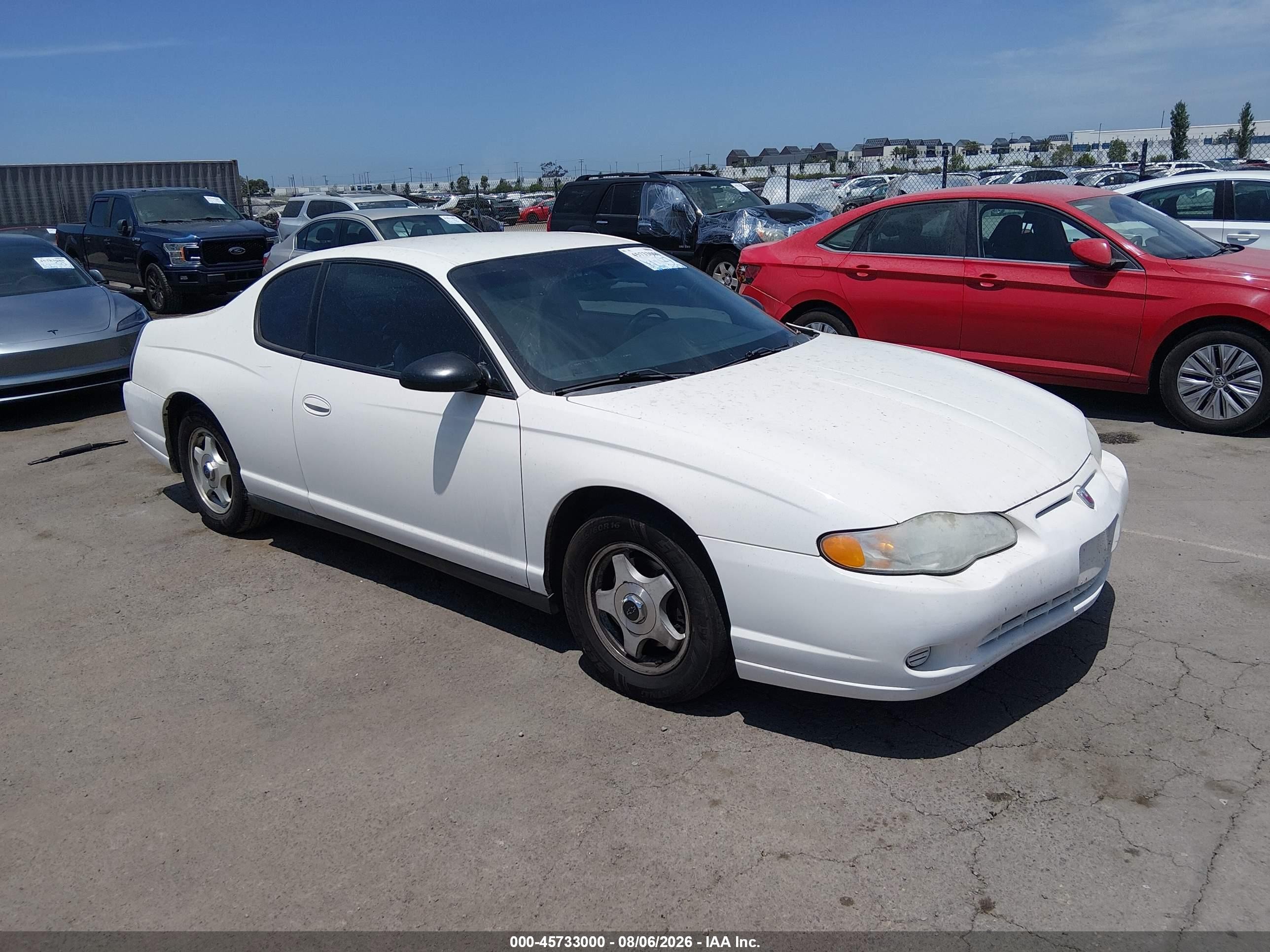 2005 Chevrolet Monte Carlo LS, VIN 2G1WW12E359136703 — Side