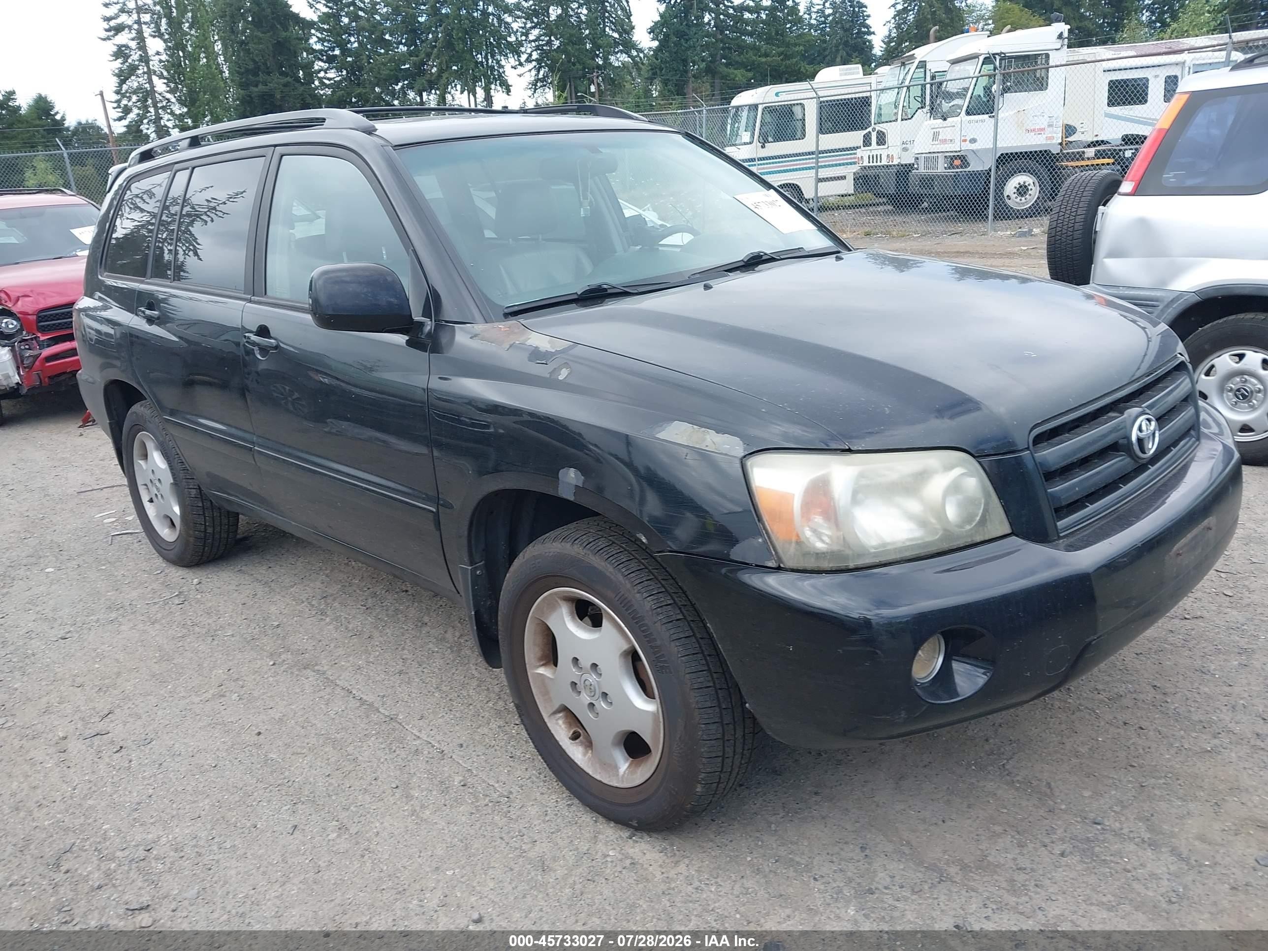 2005 Toyota Highlander Limited, VIN JTEEP21AX50096369 — Бок