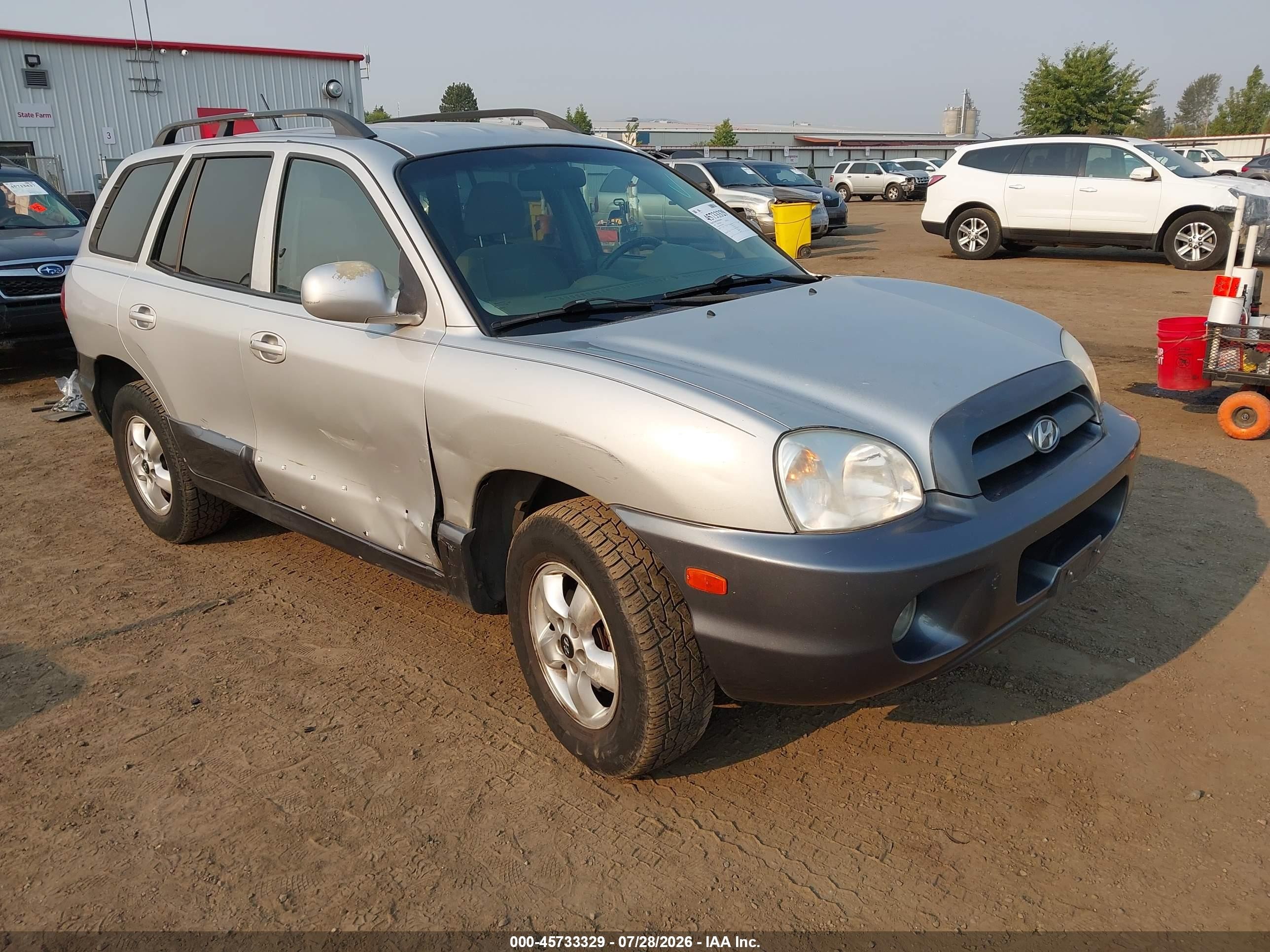 2005 Hyundai Santa Fe GLS, VIN KM8SC73D35U986529 — Side