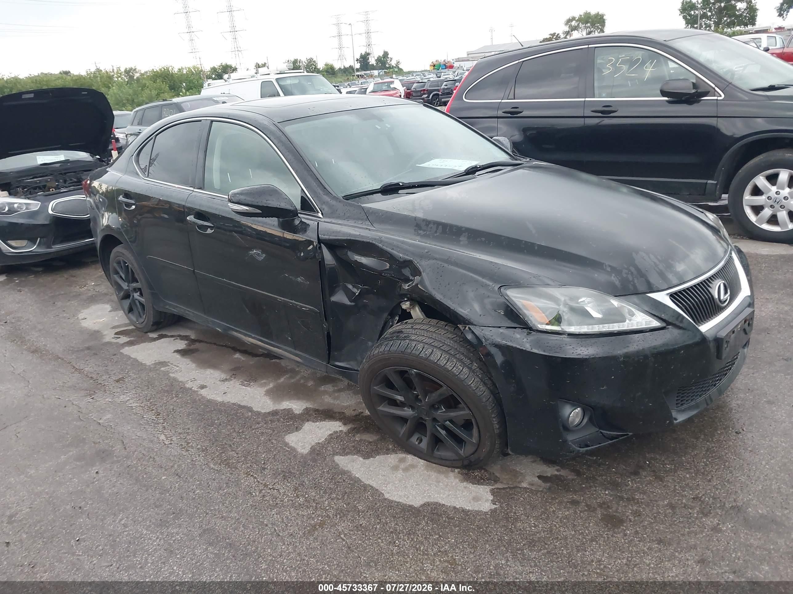 2012 Lexus IS 250, VIN JTHCF5C23C5053917 — Normal wear